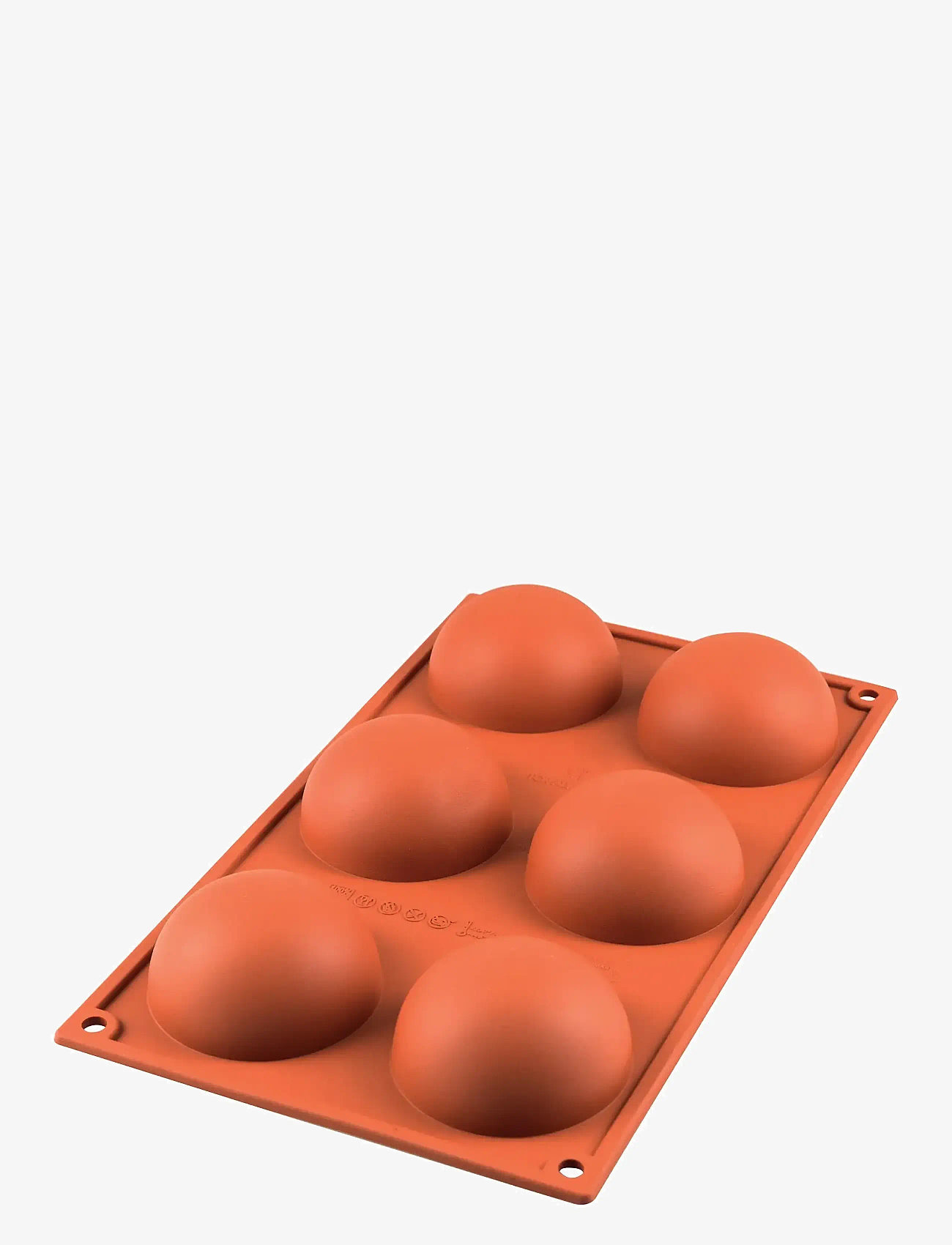 Silikomart - Silikoneform halvkugle 6 stk. Ø70 H35 - cupcake- & muffinforme - red - 1