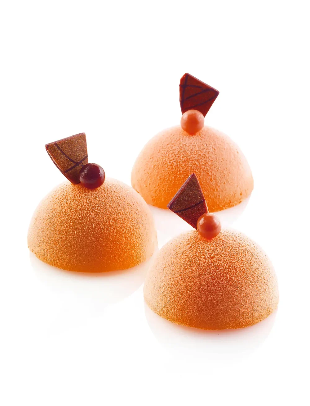 Silikomart - SEMI SPHERE 8pcs Ø50 H25 - cupcake & muffinformen - red - 2