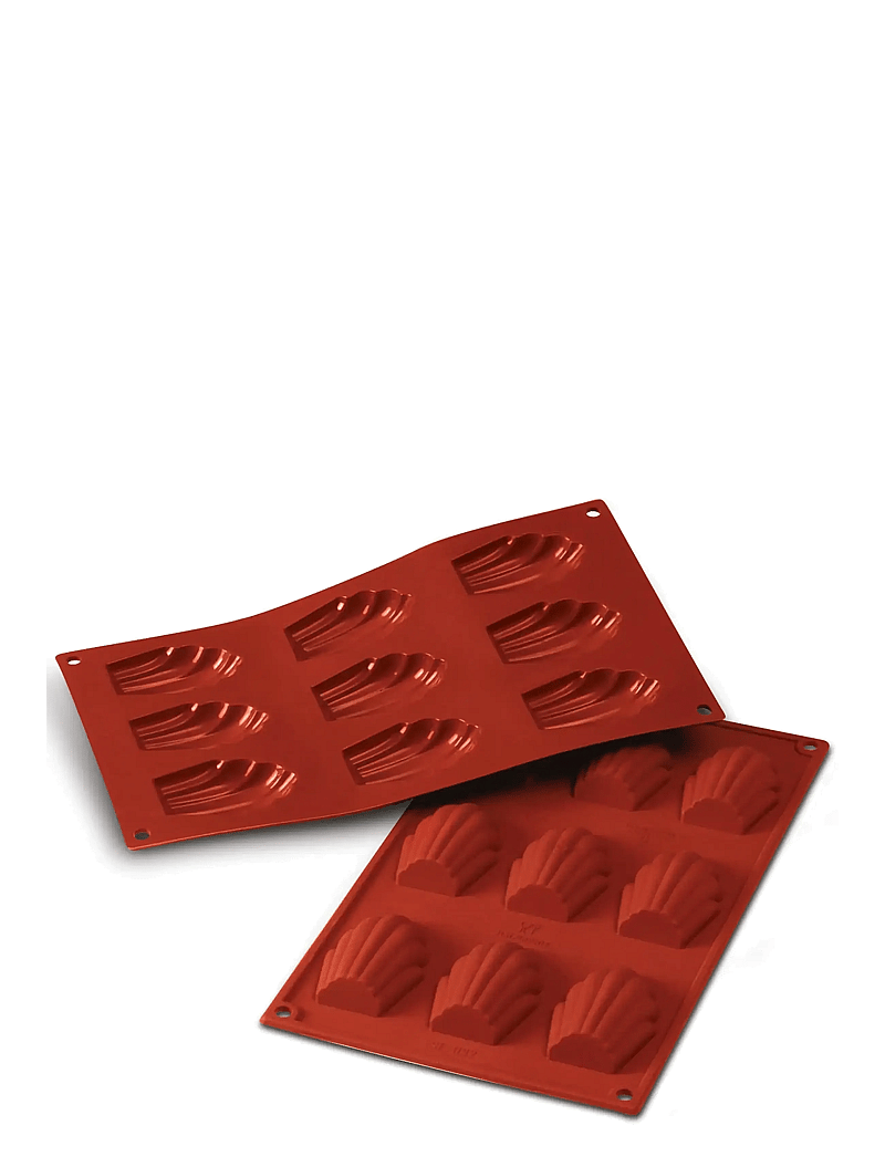 Silikomart - MADELEINE 9pcs 68X45 H17 - cupcake & muffinformen - red - 1