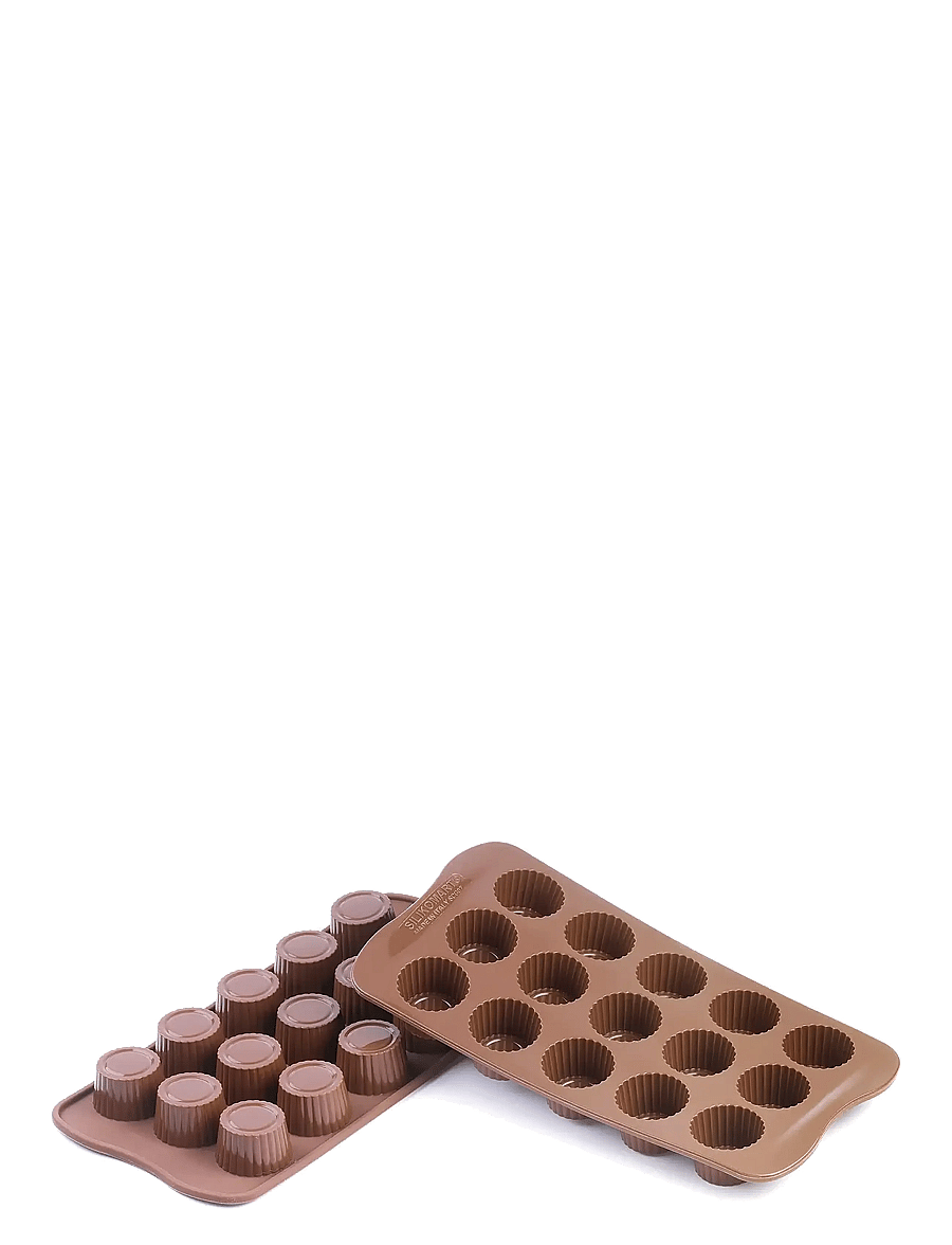 Silikomart - PRALINE 15pcs Ø30 H18,5 - cupcake & muffinformen - brown - 1
