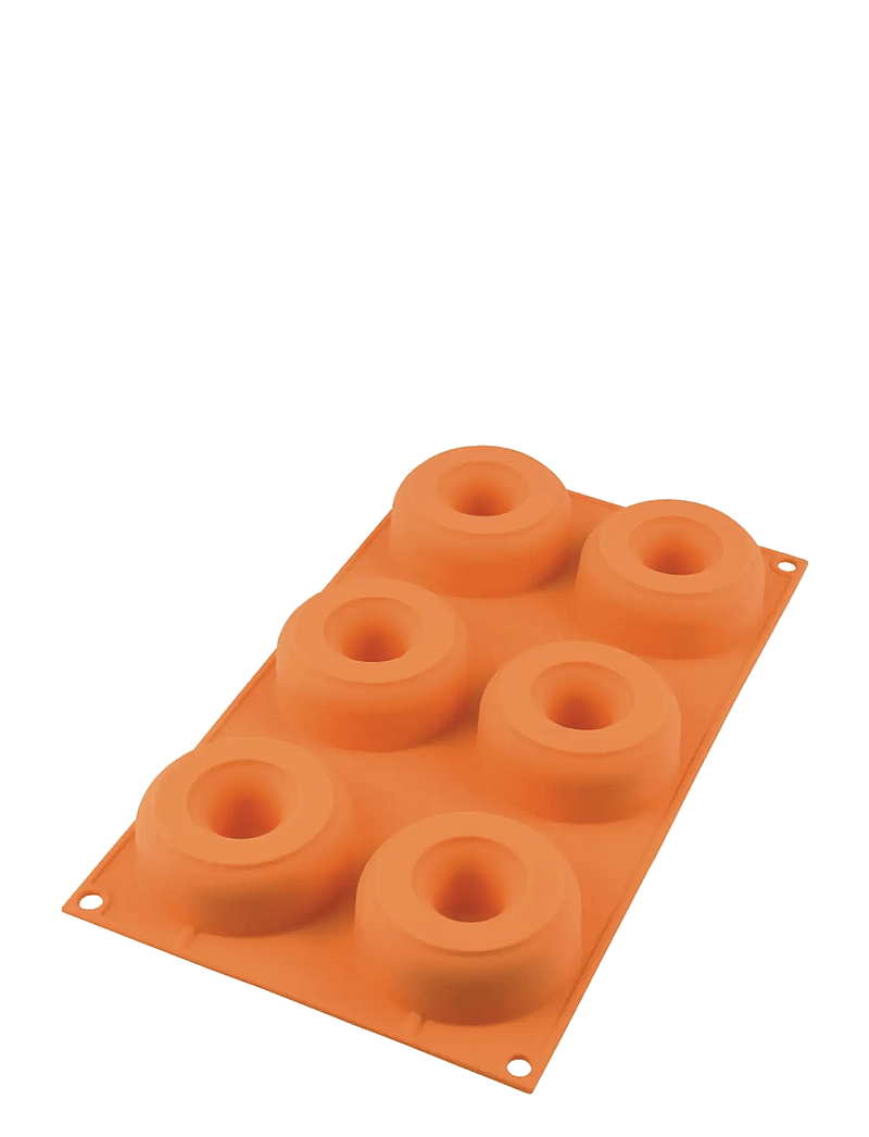 Silikomart - DONUTS 6pcs Ø75/25 H28 - muffinivormid - red - 1