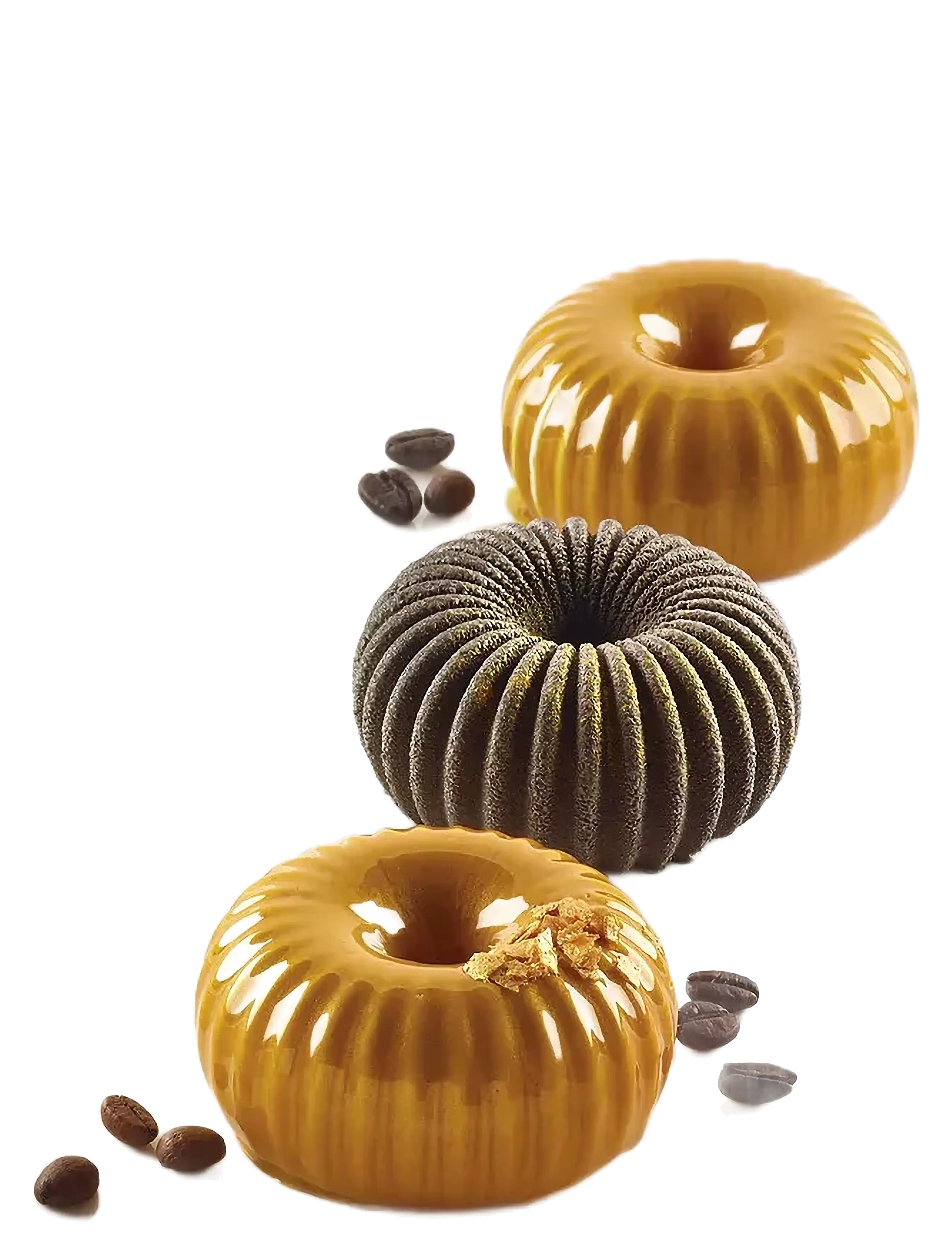 Silikomart Silikoneform Mini Raggio 6 Stk. Ø67 H33, FOR 6PCS, Kitchen, Gold - Oven Molds, Homeware