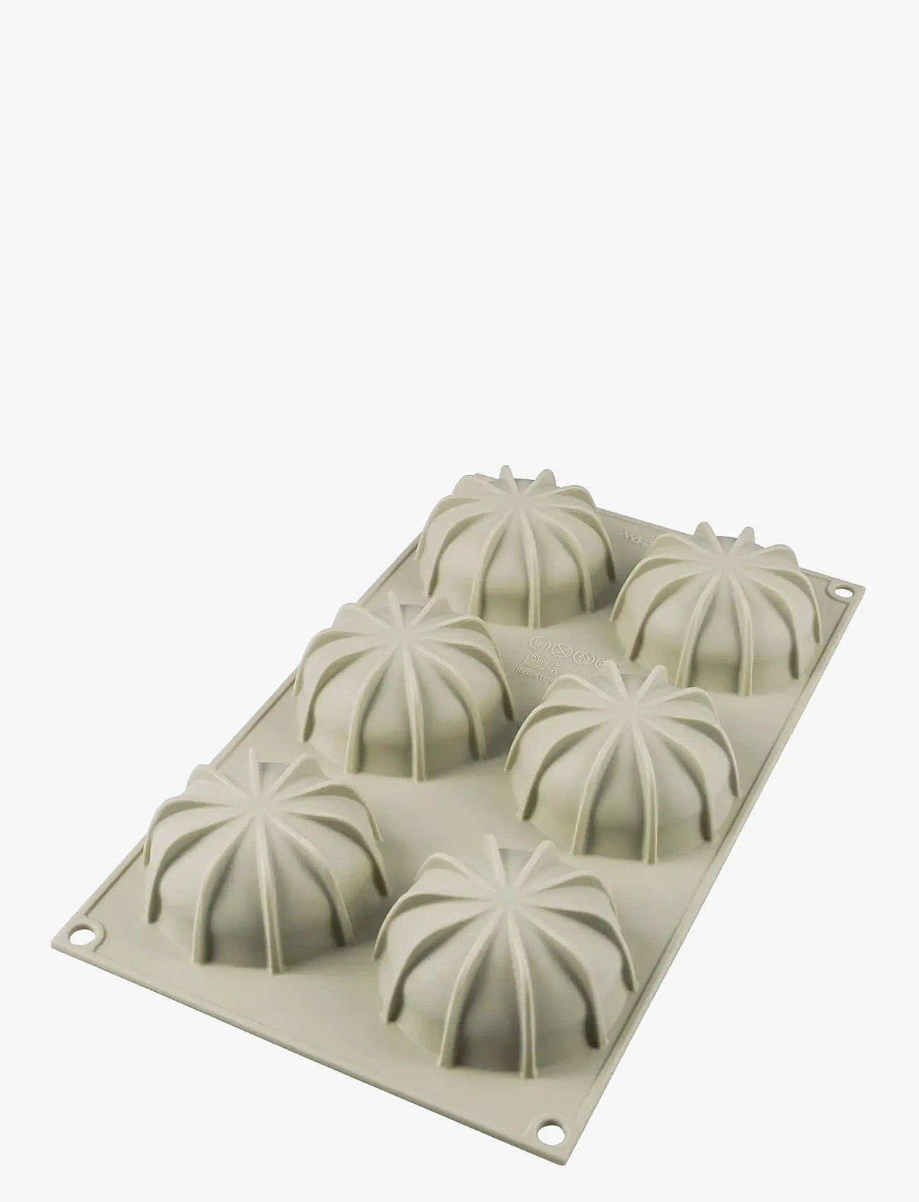 Silikomart - Silikonform mini Goccia 6 stk. Ø68 H33 - cupcake & muffinsformer - grey - 1