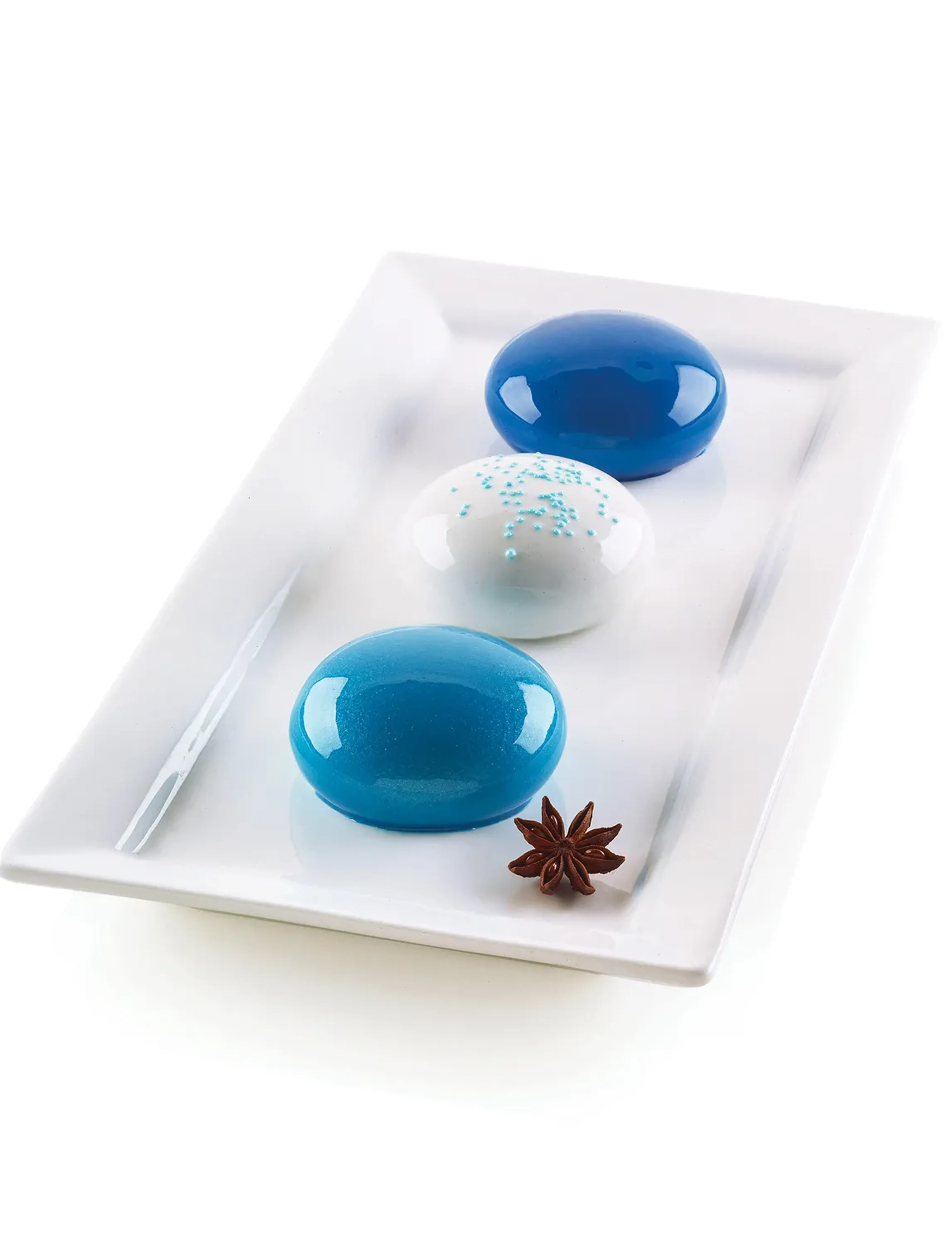 Silikomart Silikoneform Mini Goccia 6 Stk. Ø68 H33, FOR 6PCS, Grey, Bageforme > Cupcake- Og Muffinsforme, Unisex