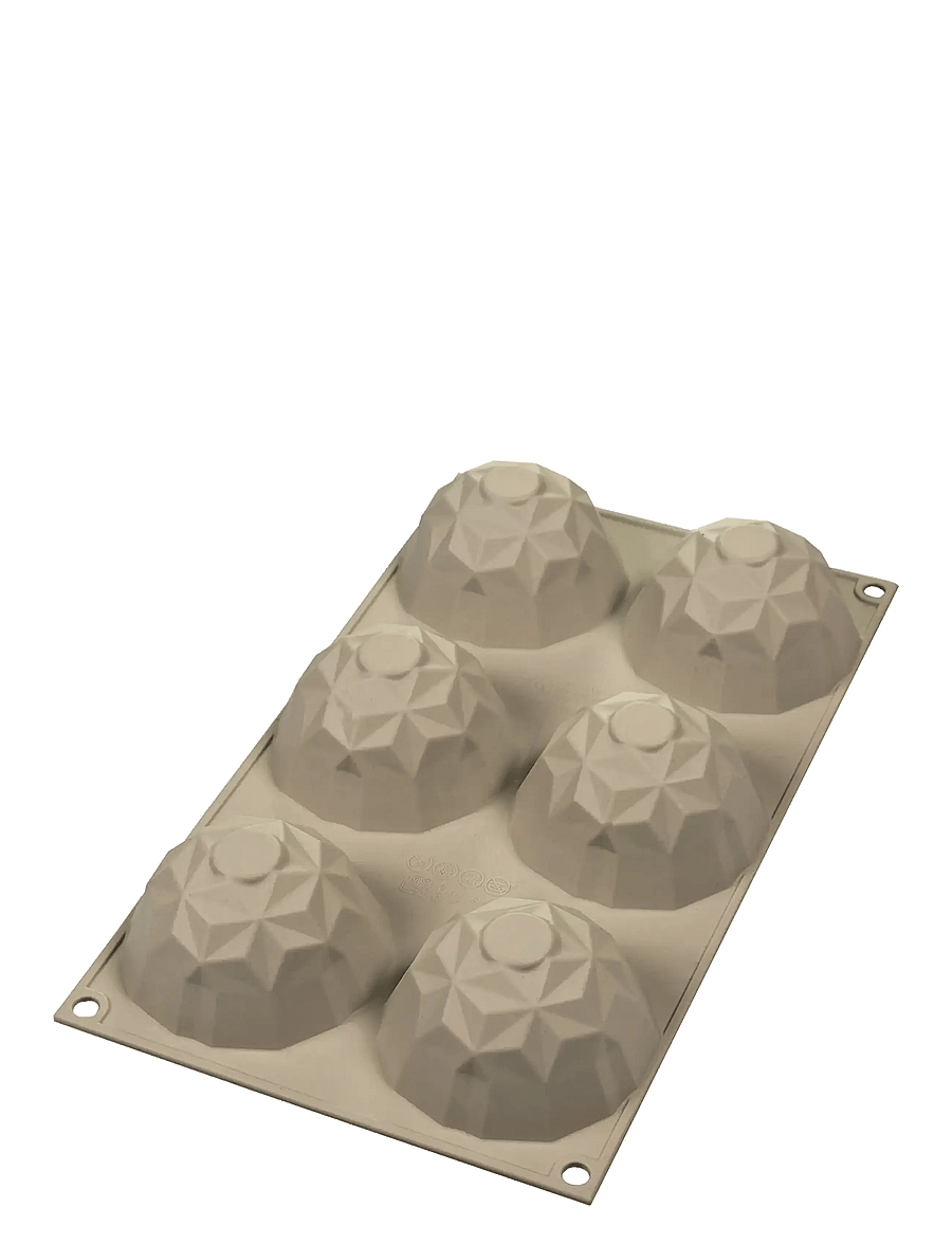 Silikomart - MINI GEMMA 6pcs Ø68 H42 - cupcake & muffinformen - grey - 1