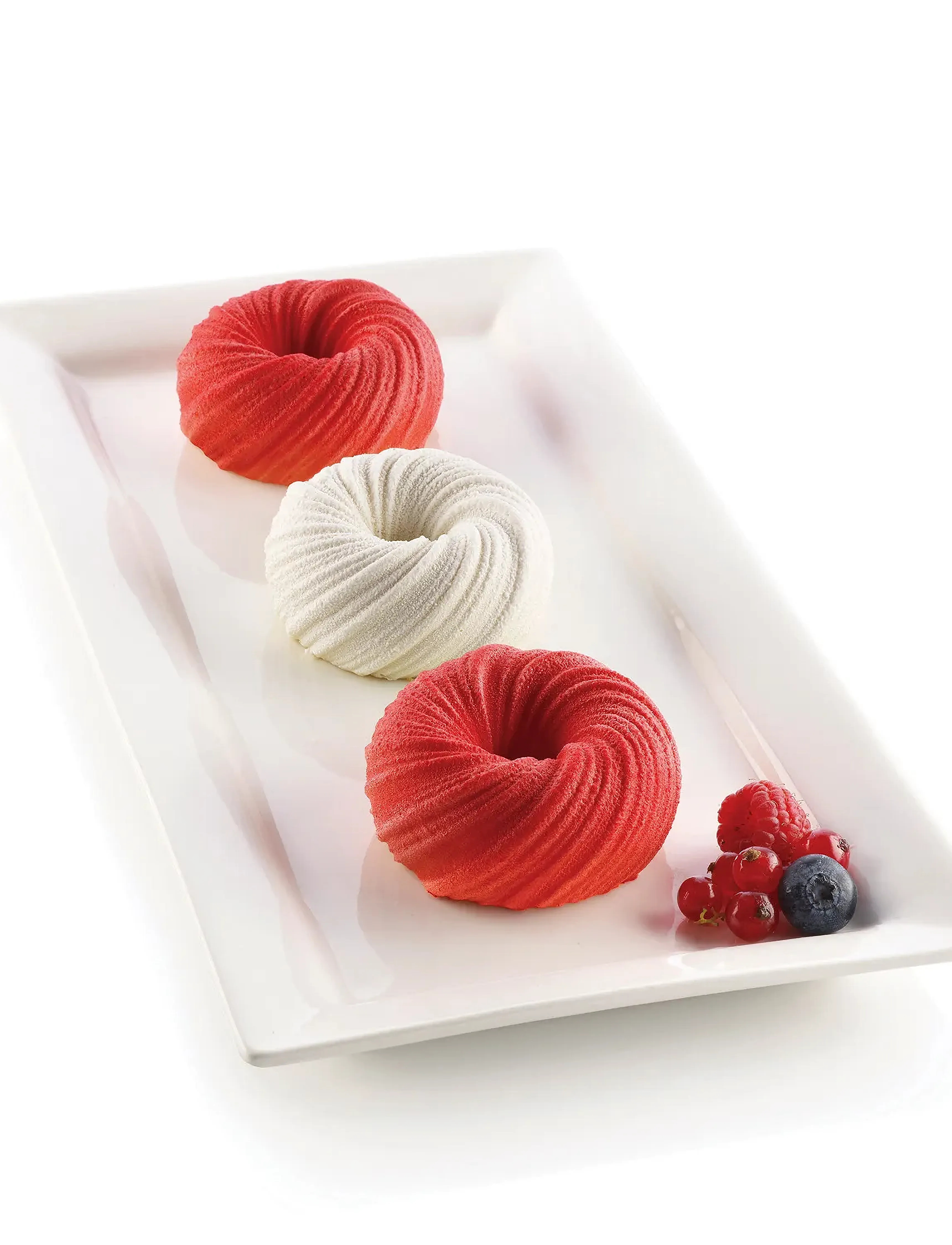 Silikomart Silikoneform Mini Intreccio 6 Stk. Ø75 H35, FOR 6PCS, Grey, Bageforme > Cupcake- Og Muffinsforme, Unisex