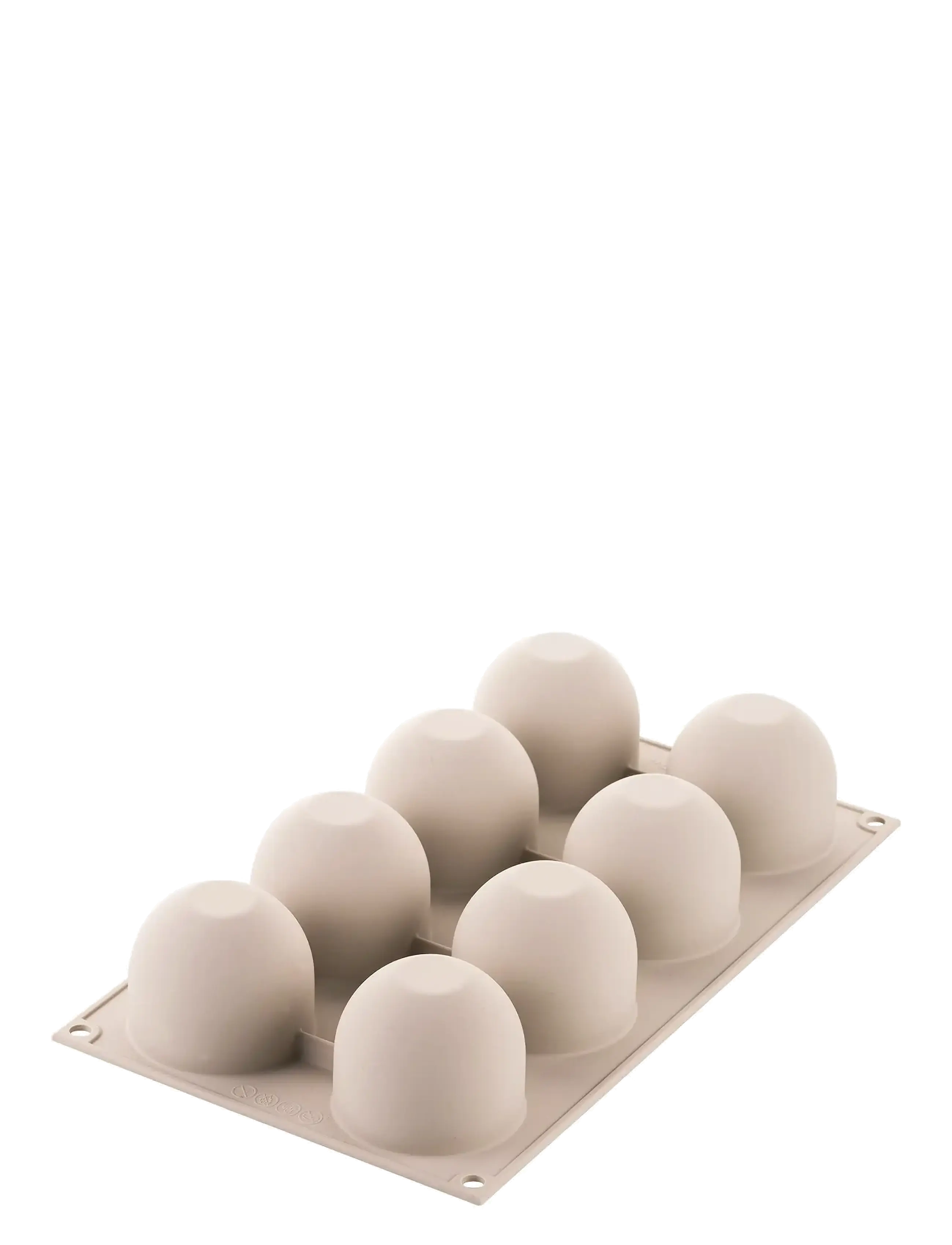 Silikomart Silikoneform Puff / Skumtoppe 8 Stk. Ø62 H52, Cupcake & Muffin Tins, Grå, Str: FOR 8PCS