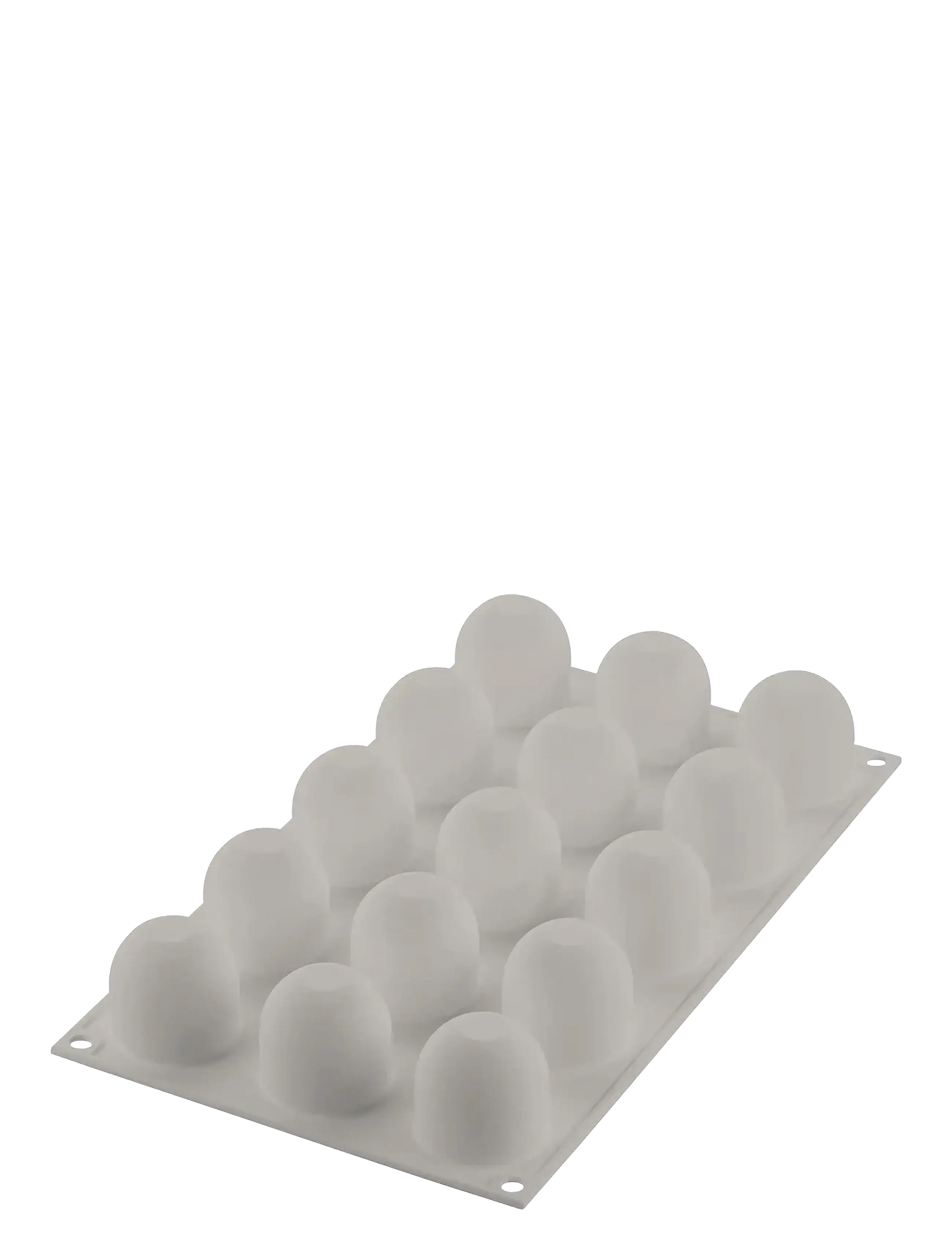 Silikomart Silikoneform Mini Puff / Skumtoppe 15 Stk. Ø40 H40, Cupcake & Muffin Tins, Grå, Str: FOR 15PCS