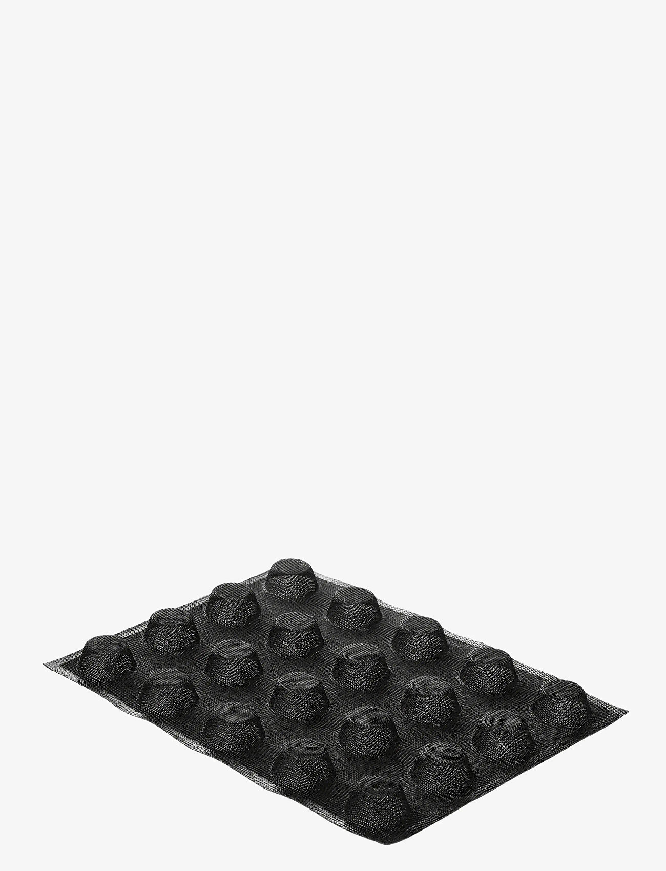 Silikomart - AIR PLUS 18 FIBERGLASS SiliconeE MOULD N.20 ROUND Ø48 H 22 - moules pour petits gâteaux et muffins - black - 0