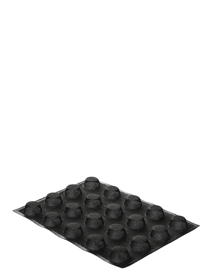 Silikomart - AIR PLUS 18 FIBERGLASS SiliconeE MOULD N.20 ROUND Ø48 H 22 - cupcake & muffinformen - black - 1