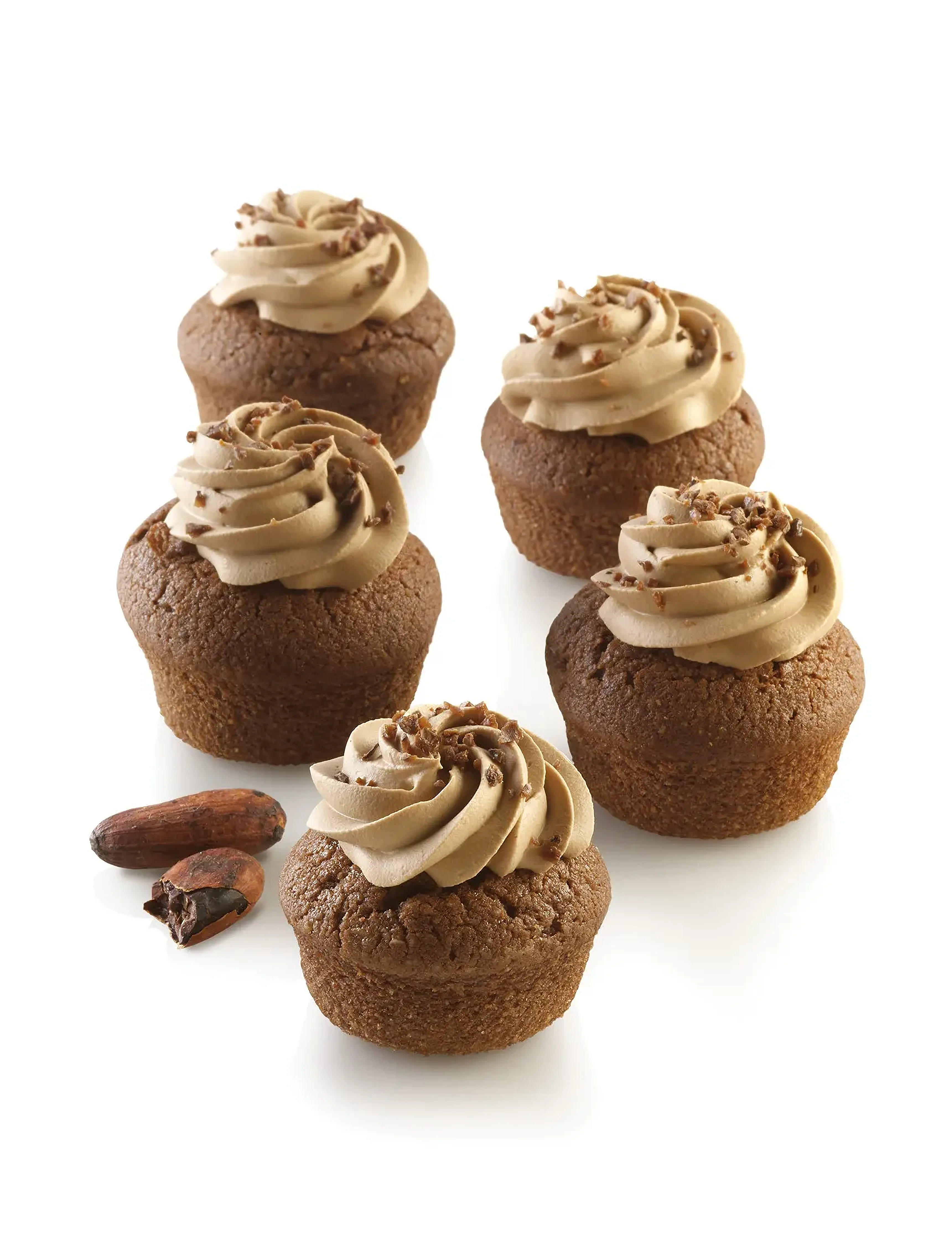 Silikomart Silikone Bageform Airplus 18 N.20 Rund Ø48 H22, FOR 20PCS, Baking Tins, Schwarz - Cupcake & Muffin Homeware