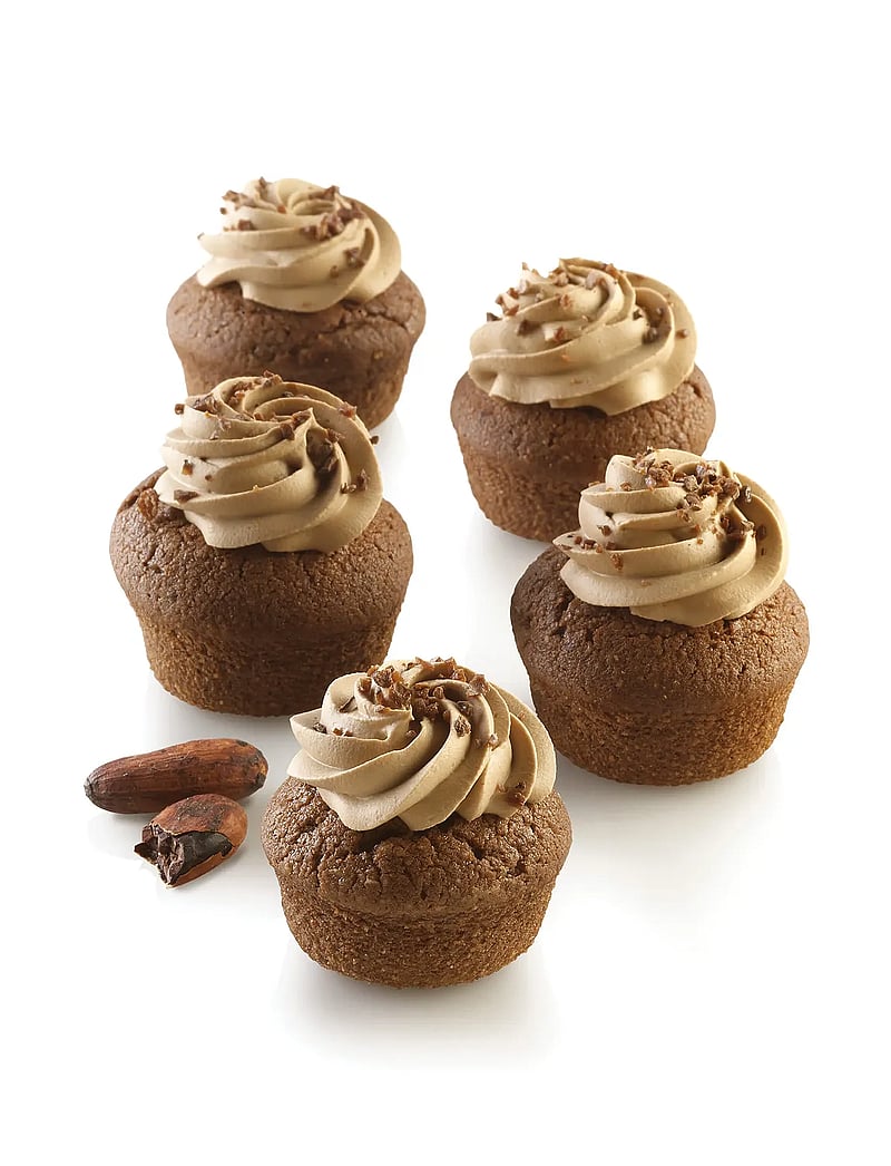 Silikomart - AIR PLUS 18 FIBERGLASS SiliconeE MOULD N.20 ROUND Ø48 H 22 - moules pour petits gâteaux et muffins - black - 1