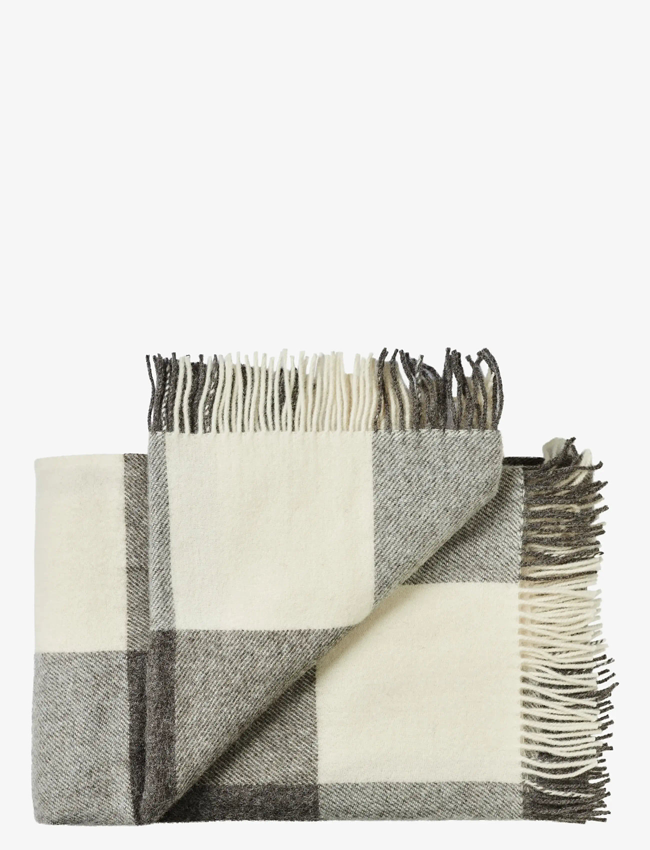 Silkeborg Uldspinderi - Ærø 130x200 cm - udendørstekstiler - 00101 grey white - 0