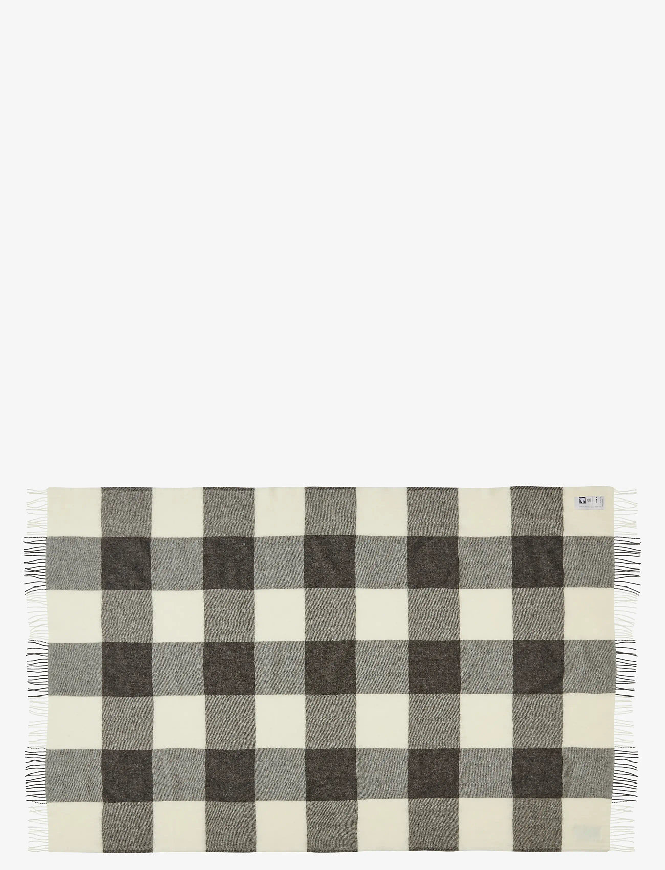 Silkeborg Uldspinderi - Ærø 130x200 cm - udendørstekstiler - 00101 grey white - 1