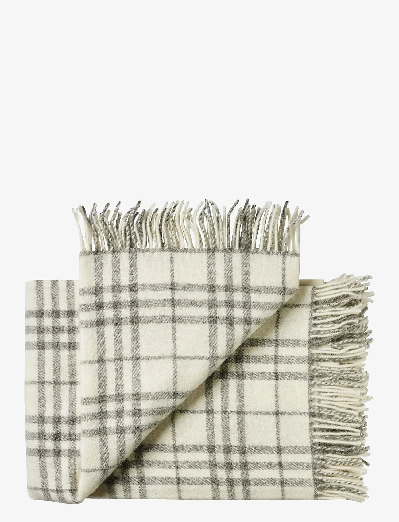 Silkeborg Uldspinderi - Bornholm 85x130 cm - udendørstekstiler - 00170 white grey - 0