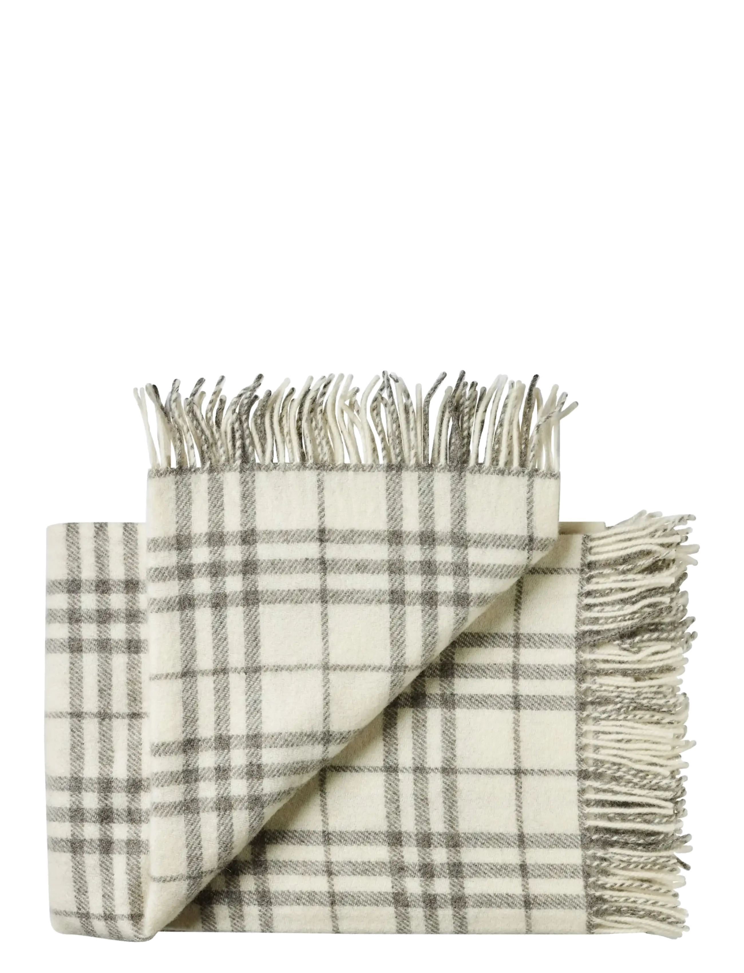 Silkeborg Uldspinderi Bornholm 85x130 cm - View all - 00170 WHITE GREY / beige