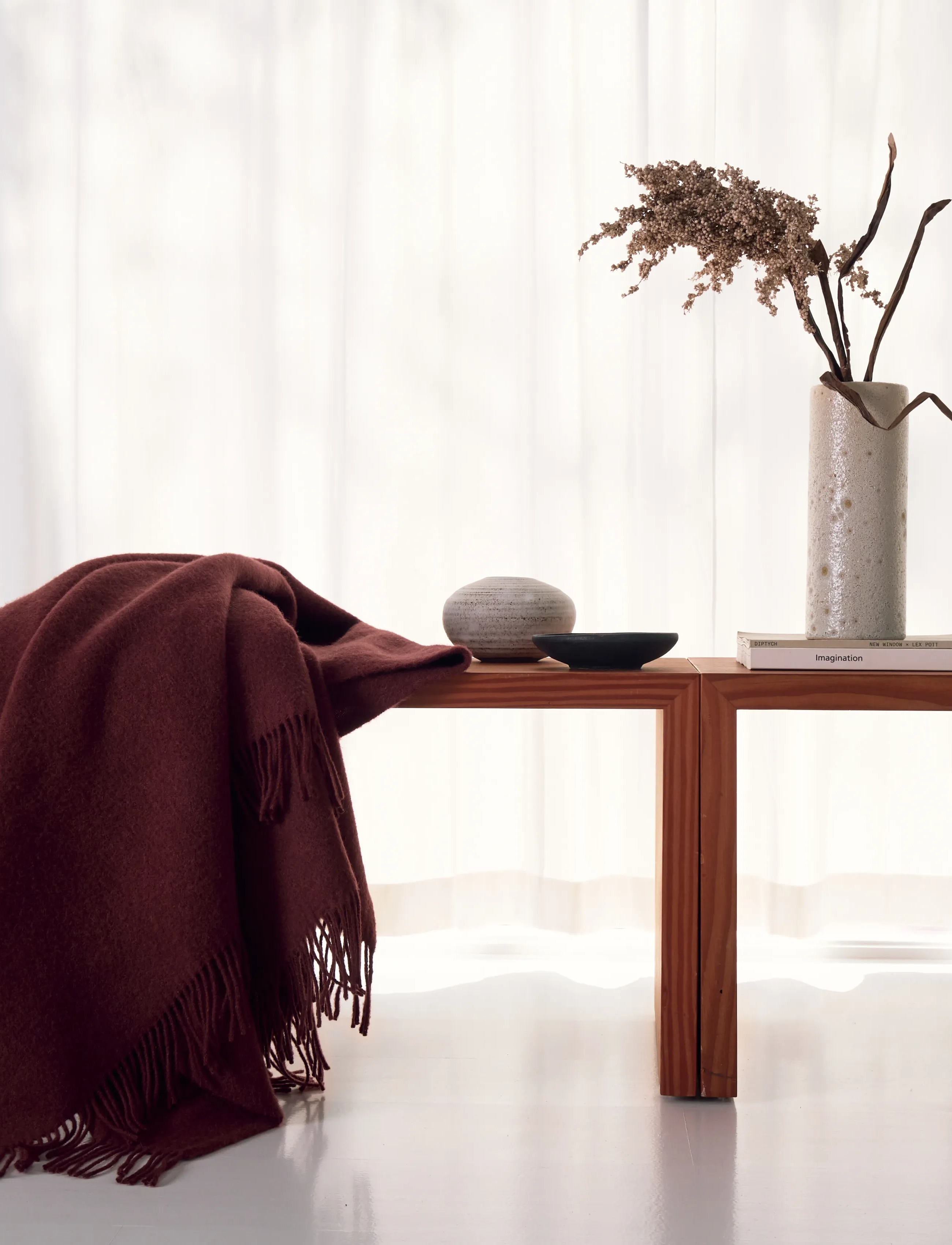 Silkeborg Uldspinderi - Season 130x200 cm - blankets & throws - beetroot - 3