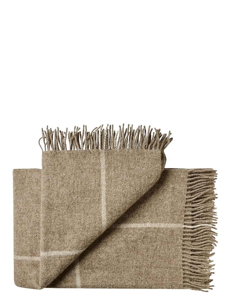 Silkeborg Uldspinderi - Mandø 140x240 cm - blankets & throws - 0168 oak brown - 0