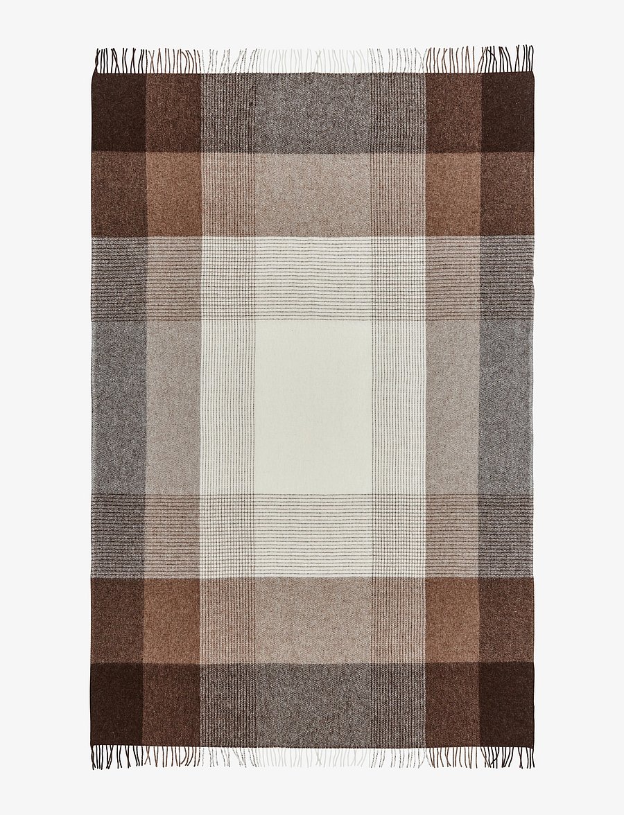 Silkeborg Uldspinderi - Oxford 140x240 cm - decken - 5104 shades brown - 1