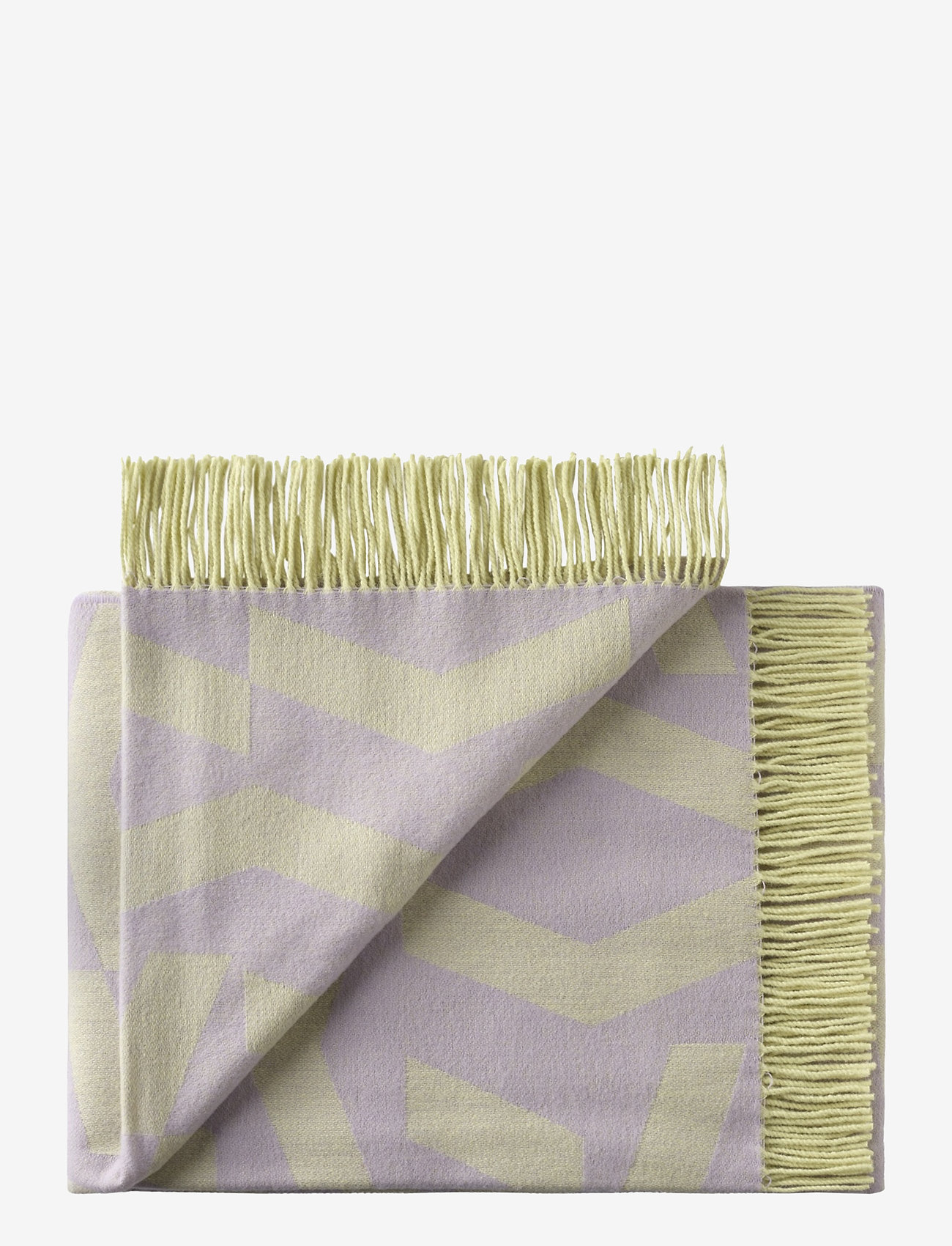Silkeborg Uldspinderi - Dashes 130x190 cm - blankets & throws - 8712 lilac yellow - 0