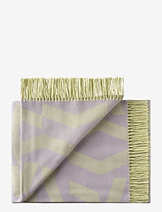 Silkeborg Uldspinderi - Dashes 130x190 cm - blankets & throws - 8712 lilac yellow - 0