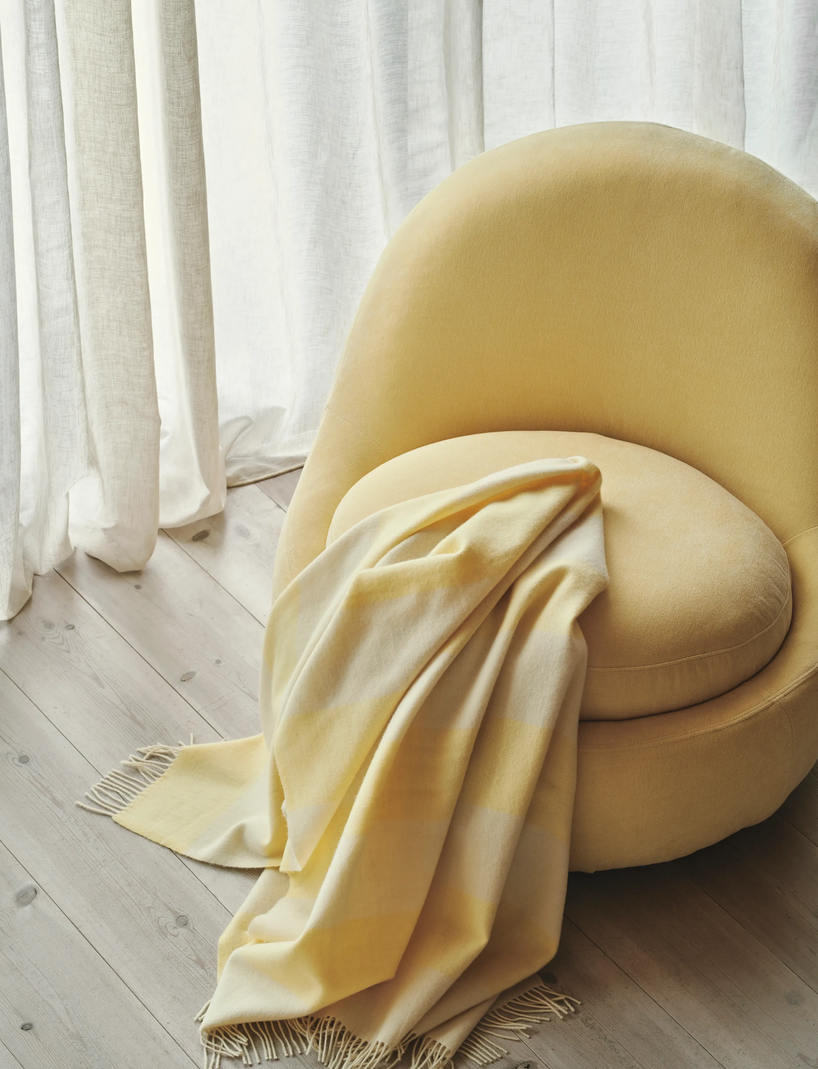 Silkeborg Uldspinderi The Sweater 130X190 cm, 130X190 cm, Yellow, Puder & Tæpper > Tæpper & Plaider, Unisex