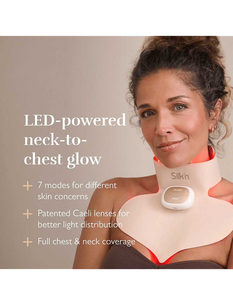 Silk'n - Silk'n LED Chest-Neck Mask Pro wireless - beauty tech - gold - 3