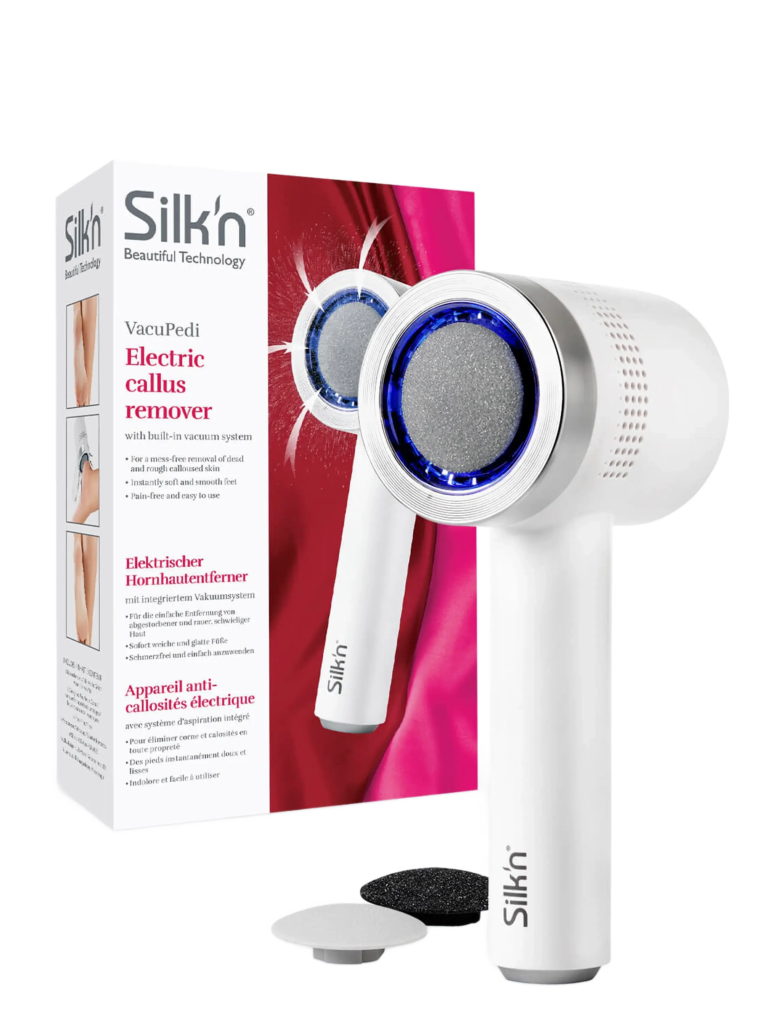 Silk'n Vacupedi Callus Remover-Silver, Tools, Sølv, Str: ONE SIZE
