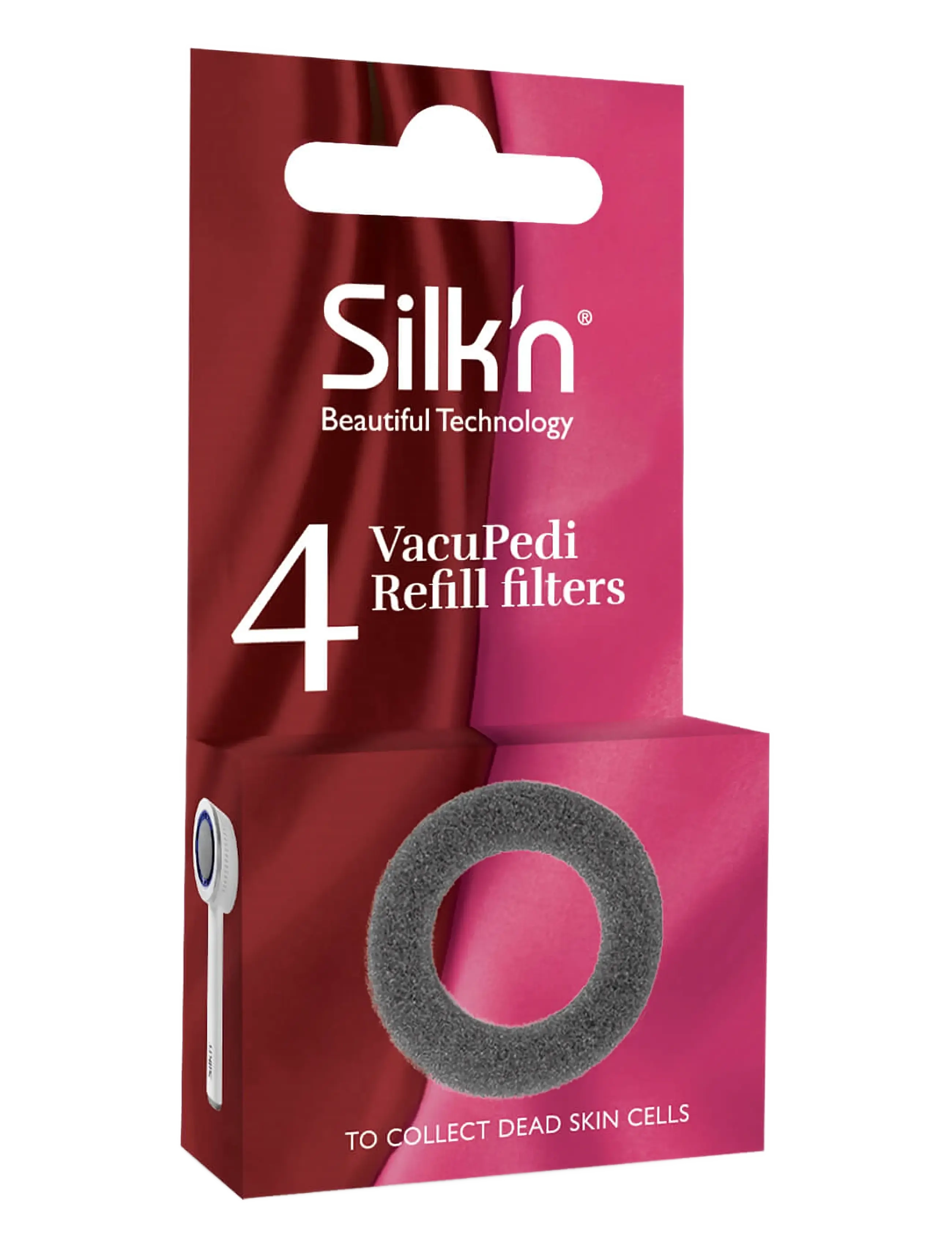 Silk'n Vacupedi Refill Filters 4X, Skincare Tilbehør, Sort, Str: ONE SIZE