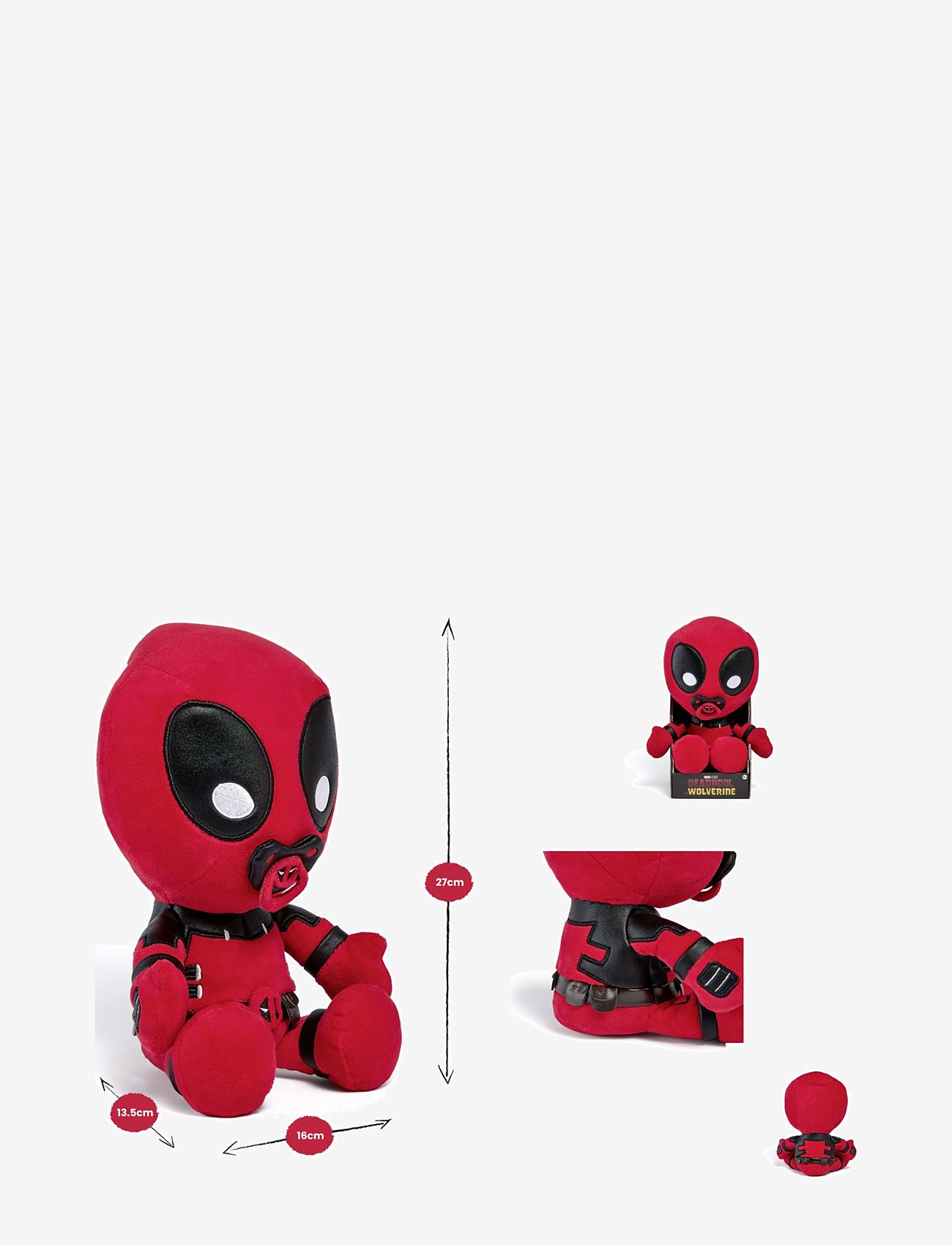 Disney - Disney Marvel Babypool Gosedjur (25 cm) - actionfigurer - red - 3