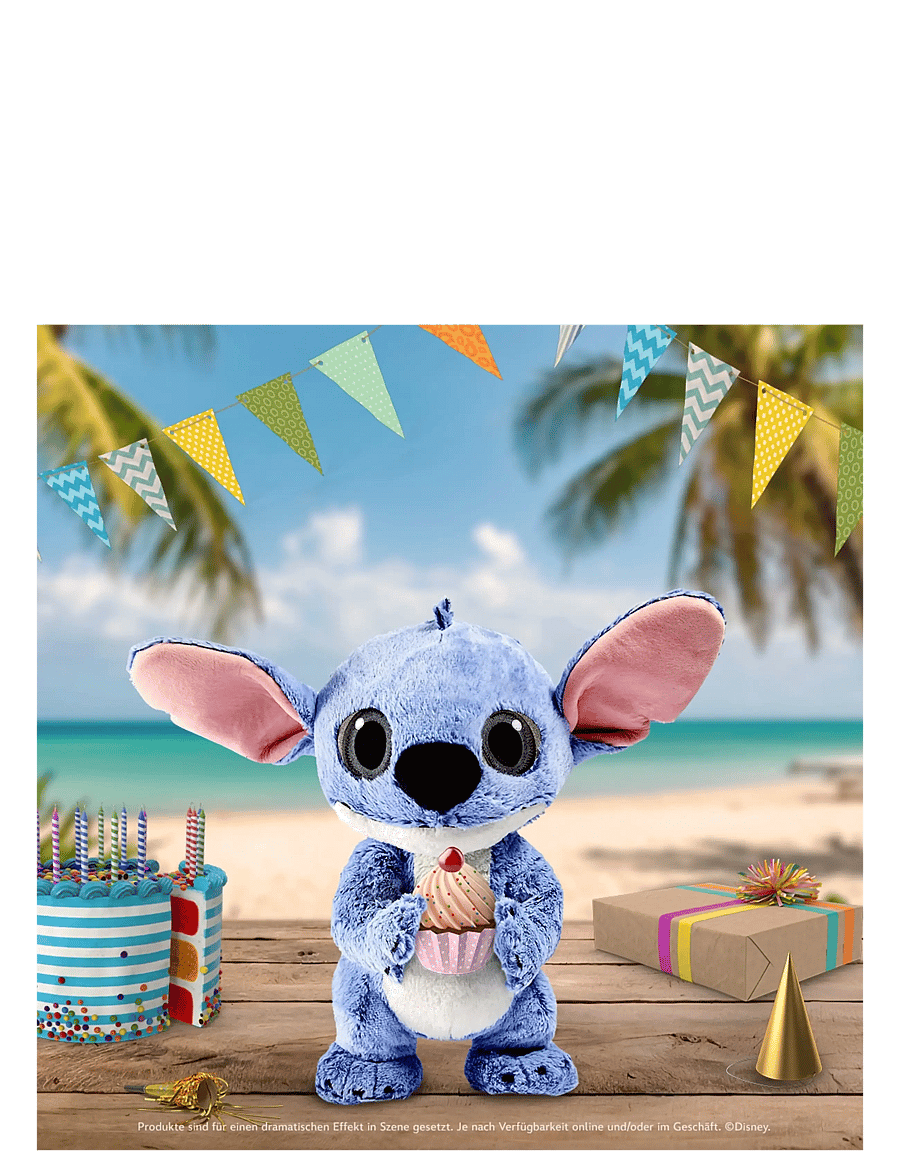 Disney - Disney Stitch Live Action plush, 25cm - pehmed mänguasjad - blue - 4