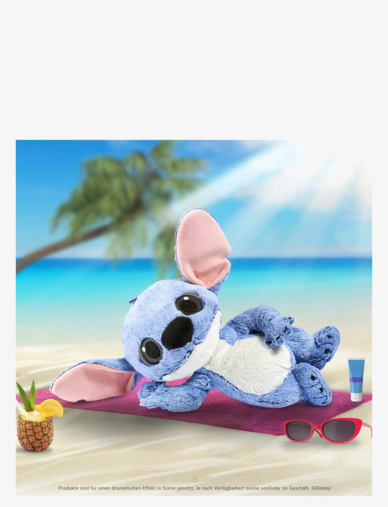 Disney - Disney Stitch Live Action plush, 25cm - bamser - blue - 5