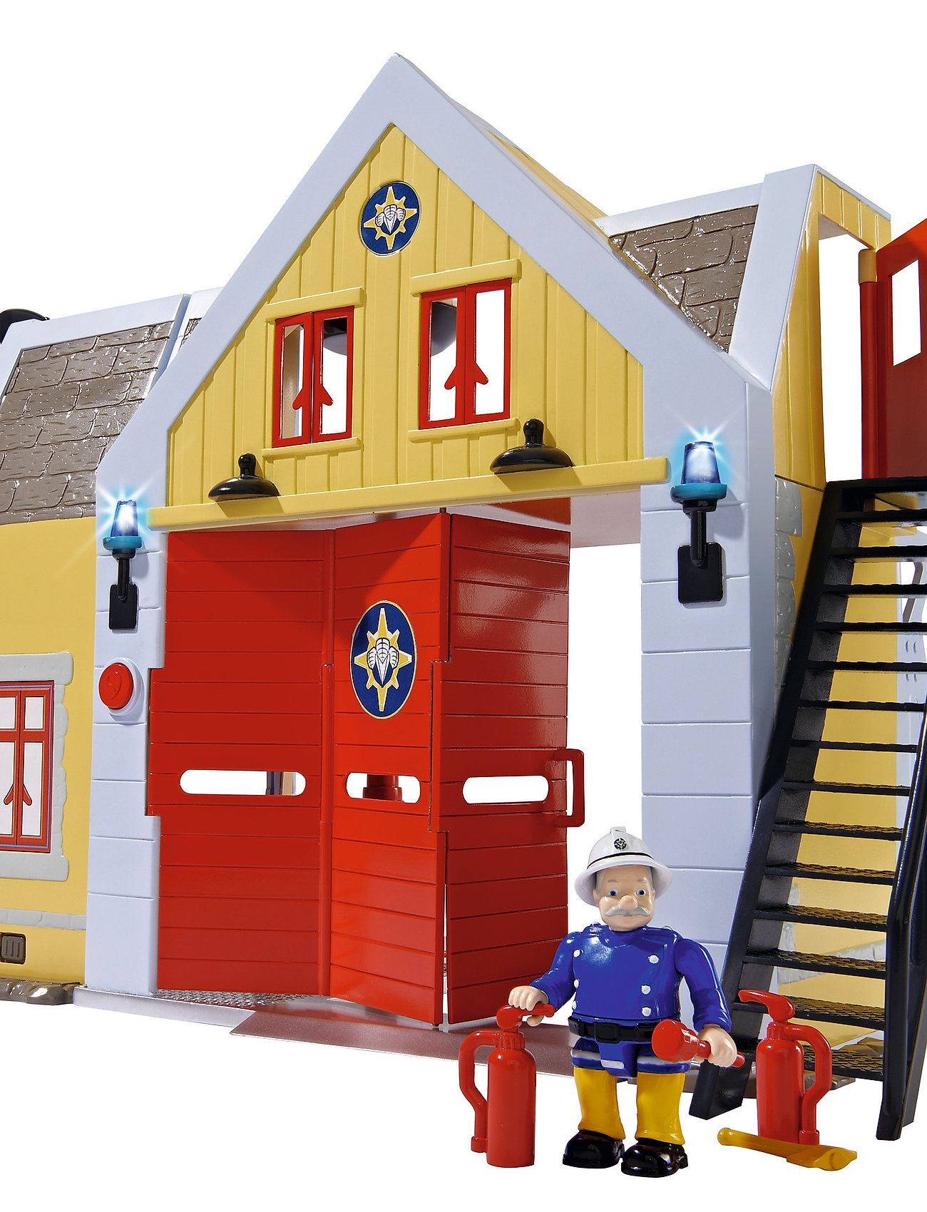 Simba Toys - Fireman Sam -  Fire-Station with Figurine - syntymäpäivälahjat - red - 1