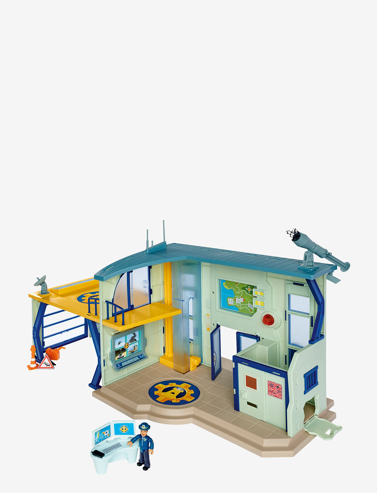 Simba Toys - Brandman Sam Polisstation med Figur - lekset - multicoloured - 0