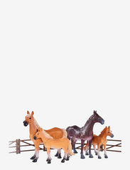 Horse Set with Fences - MULTI COLOURED