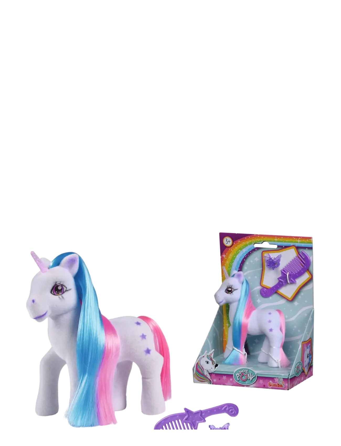 Simba Toys My Sweet Pony Enhörning med Färgglad Man - Dyr - MULTI COLOURED / multi