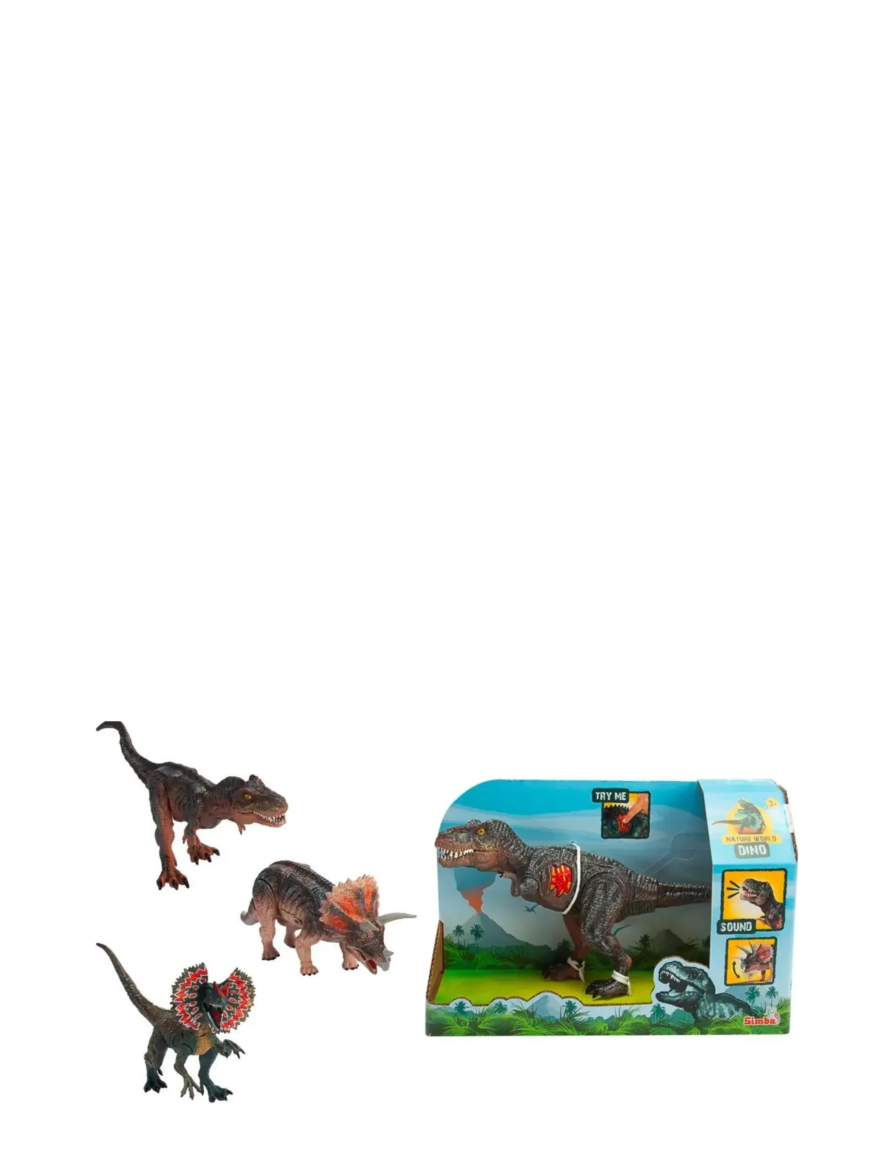Simba Legetøj Simba Legetøj Dinosaur With Sound, One Size, Multi/patterned, Legesæt Og Actionfigurer > Actionfigurer, Børn