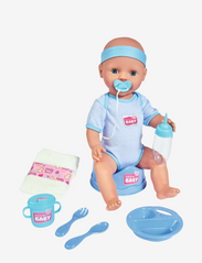 Simba Toys - New Born Baby Spise Tisse Guttedokke 43 cm - dukker - blue - 1