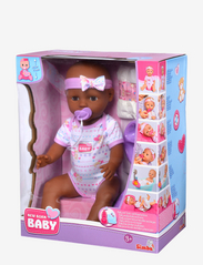 Simba Toys - New Born Baby Spise Tisse Dokke 43 cm - dukker - brown - 2