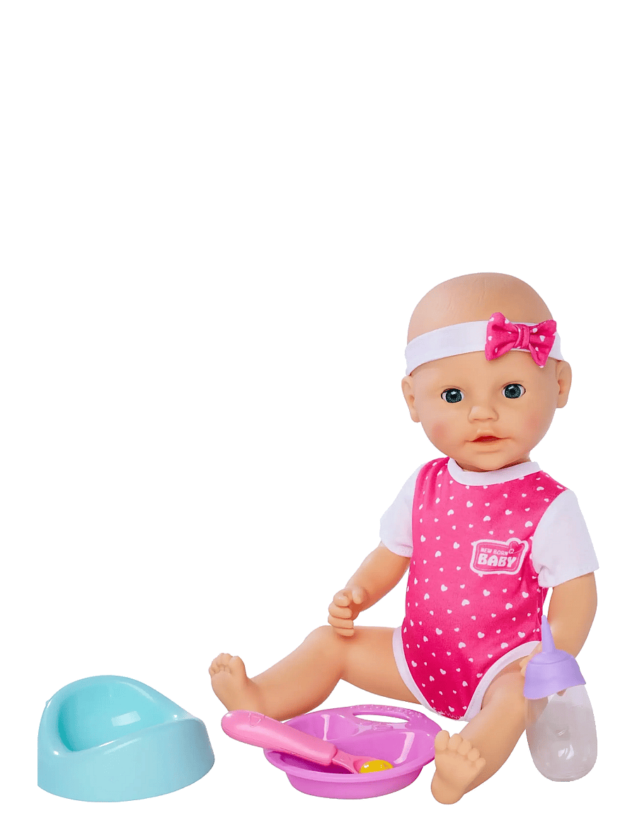 Simba Toys - New Born Baby Hungry Doll, 38cm - nukud - multicoloured - 1