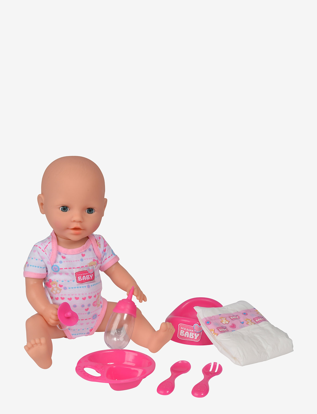 Simba Toys - NBB Baby with Accessories - dukker - pink - 1