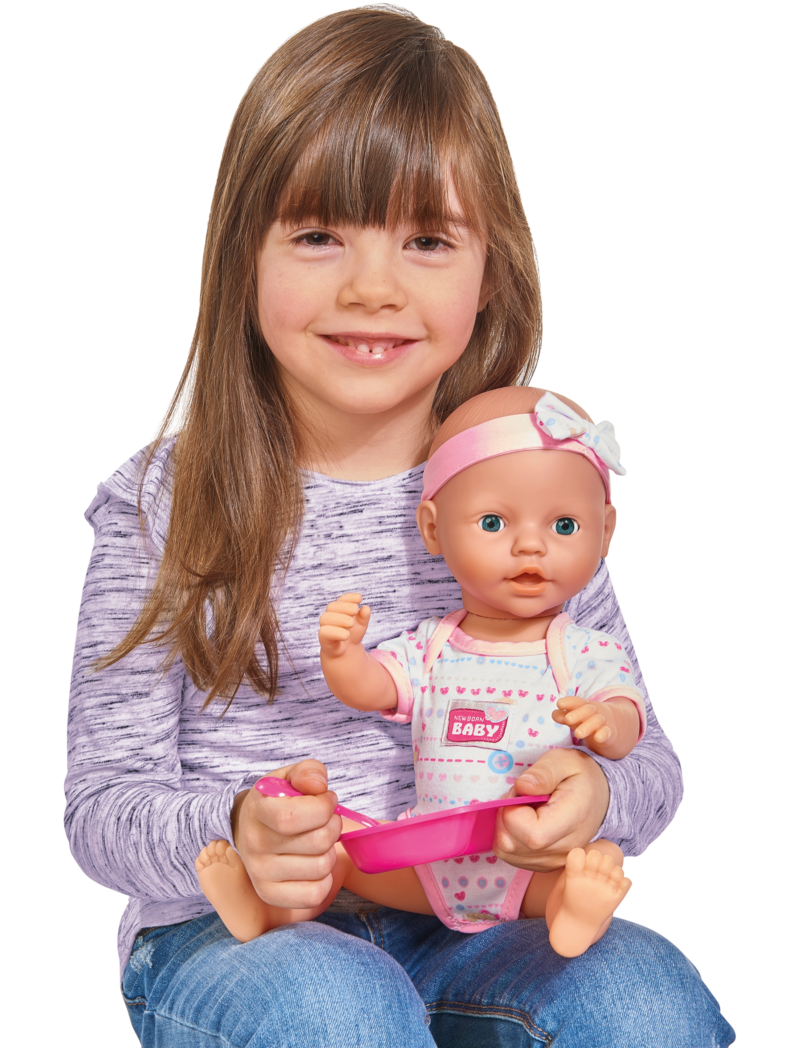 Simba Legetøj Nbb Baby With Accessories, One Size, Pink, Dukker Og Tilbehør > Dukker, Børn