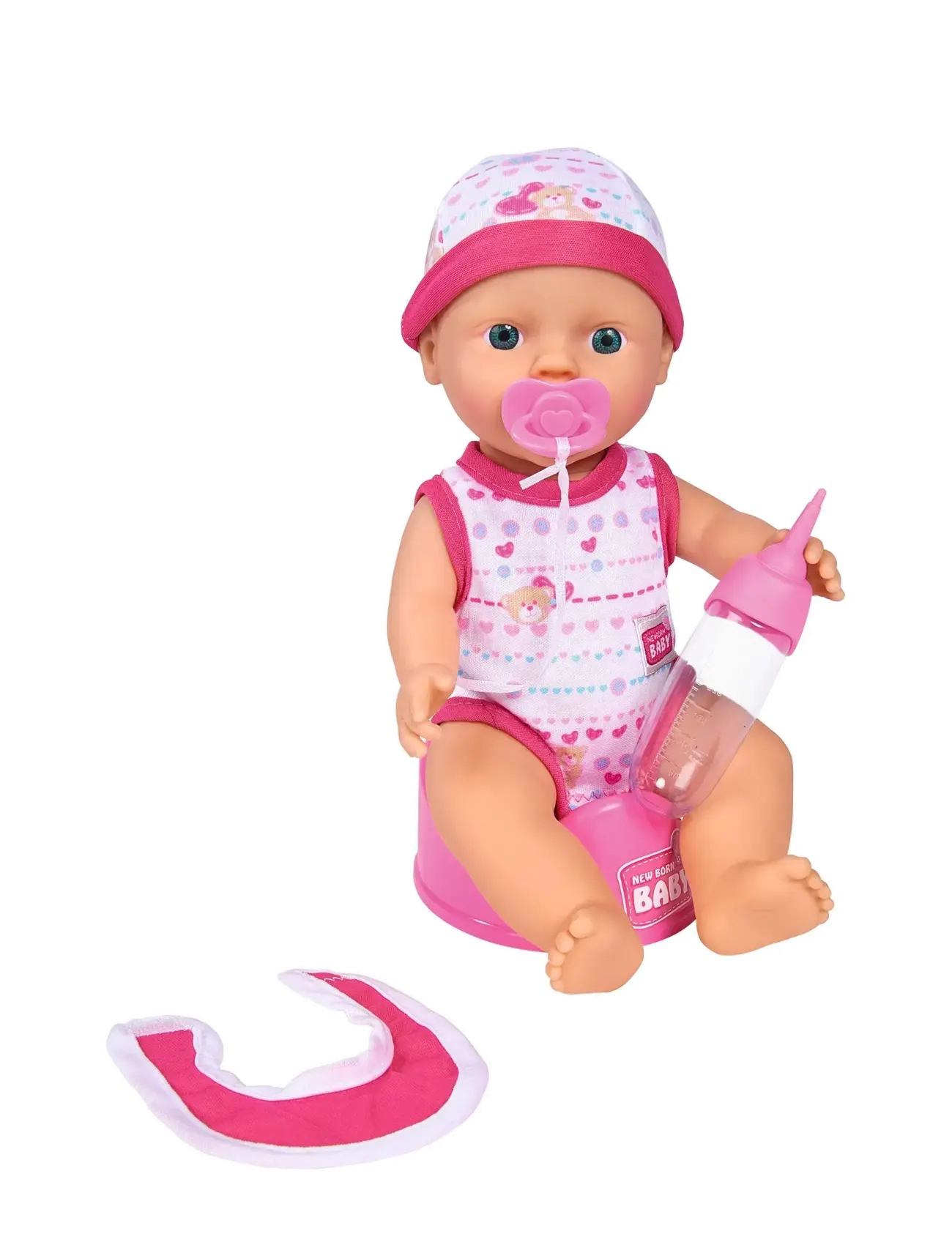 SIMBA Spielzeug New Born Baby, Drink-und-Wet Doll, 30 Cm Patterned - One Size - Kinder