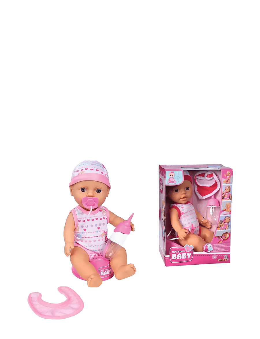 Simba Toys - New Born Baby, Drink-and-Wet Doll, 30 cm - madalaimad hinnad - multi coloured - 1