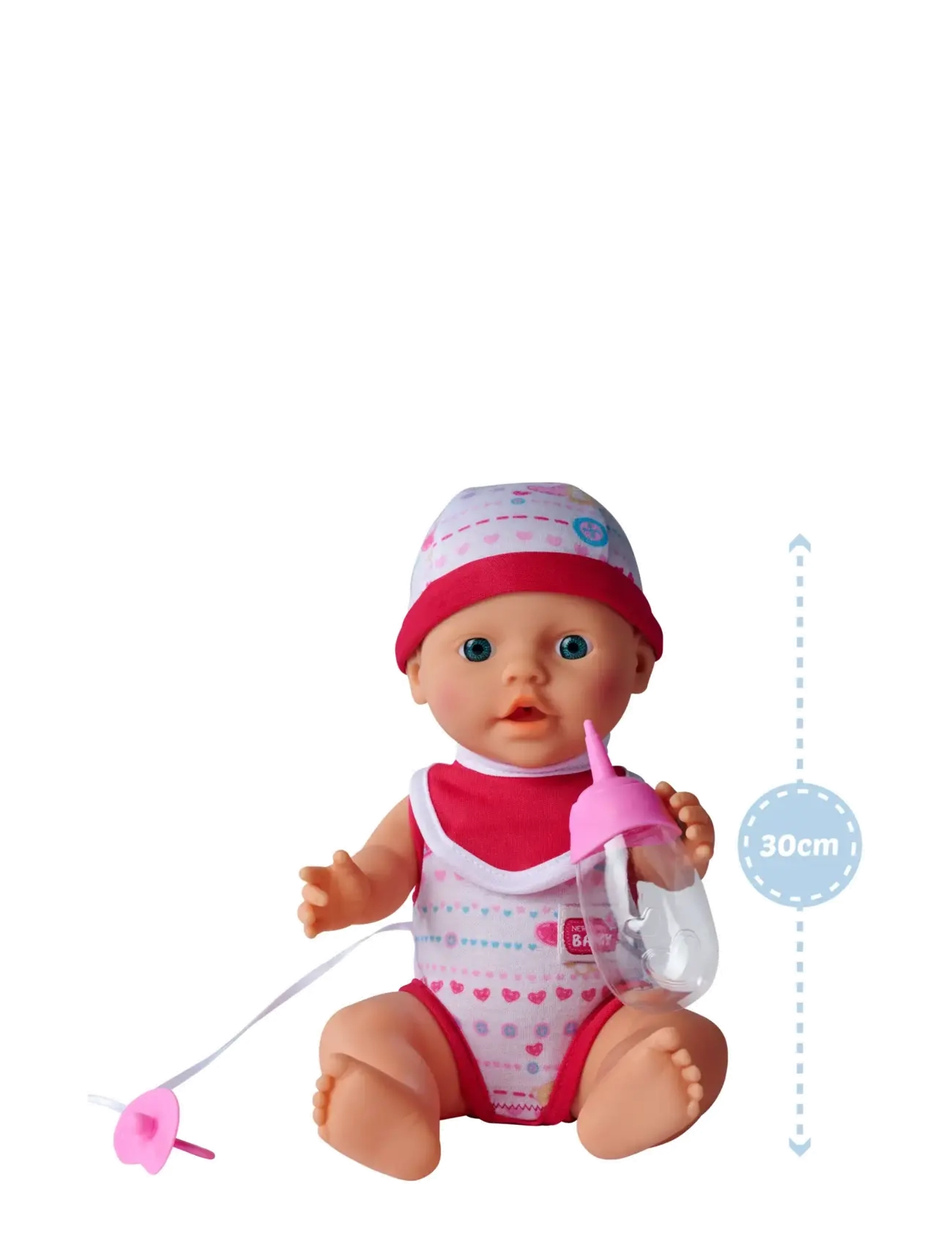 Simba Toys - New Born Baby, Drink-and-Wet Doll, 30 cm - poupées - multi coloured - 4