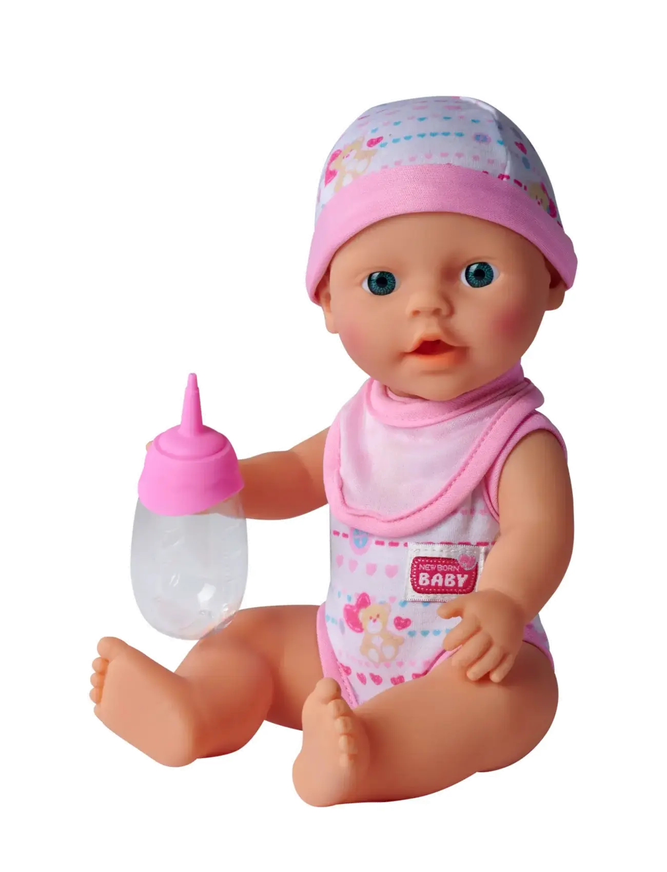 Simba Toys - New Born Baby, Drink-and-Wet Doll, 30 cm - poupées - multi coloured - 5