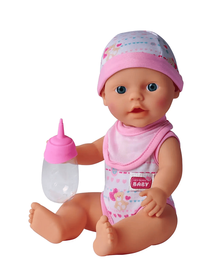 Simba Toys - New Born Baby, Drink-and-Wet Doll, 30 cm - madalaimad hinnad - multi coloured - 5