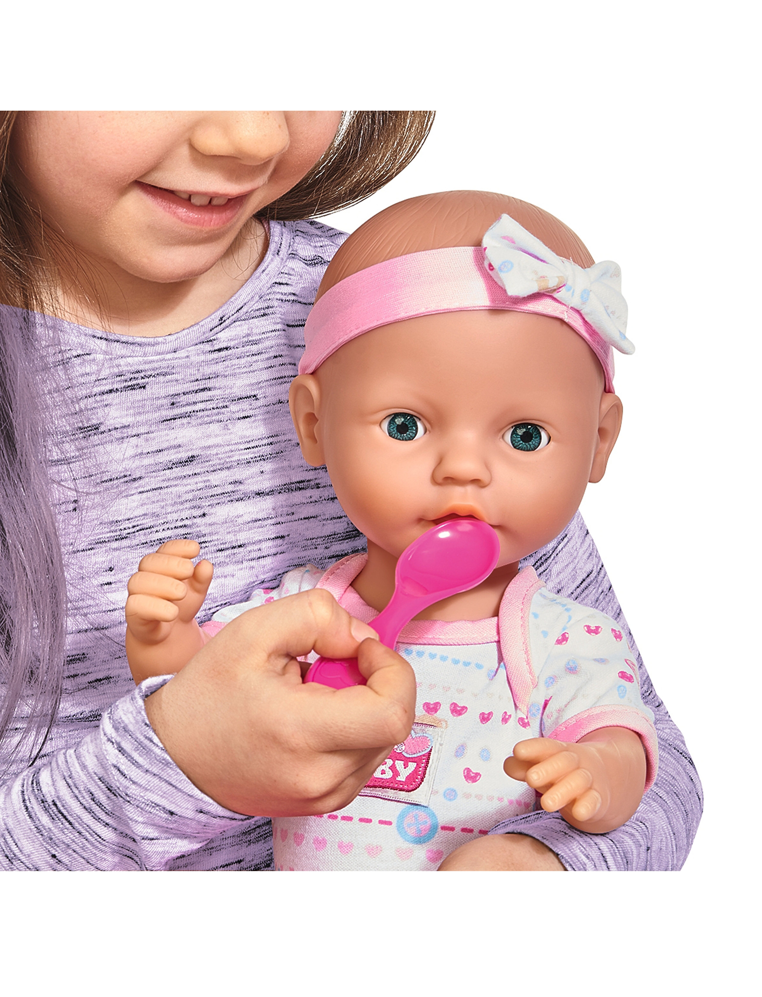 Simba Toys - New Born Baby  Doll, Pink Accessories - nuket - pink - 5