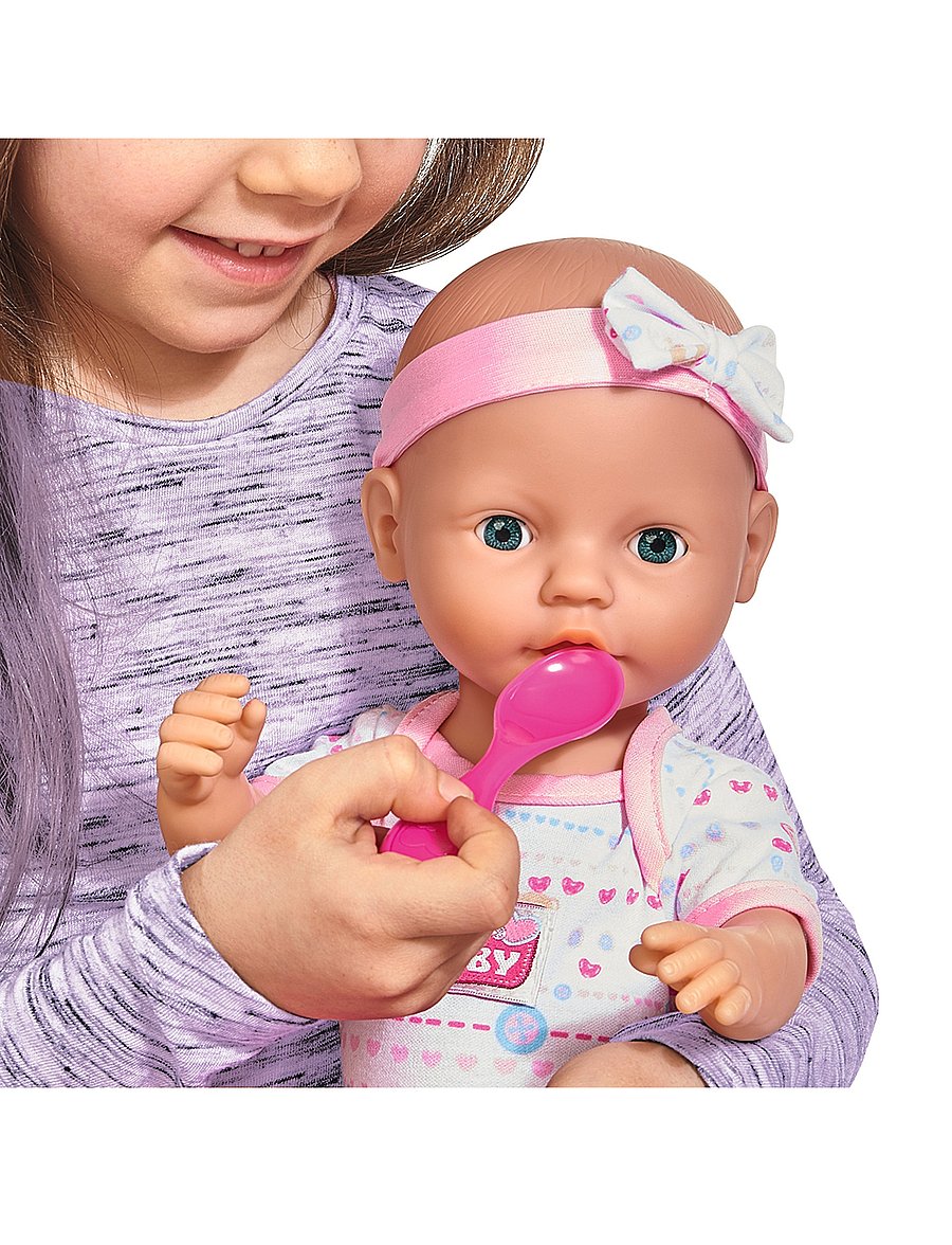Simba Toys - New Born Baby Doll, Pink Accessories - nukud - pink - 5