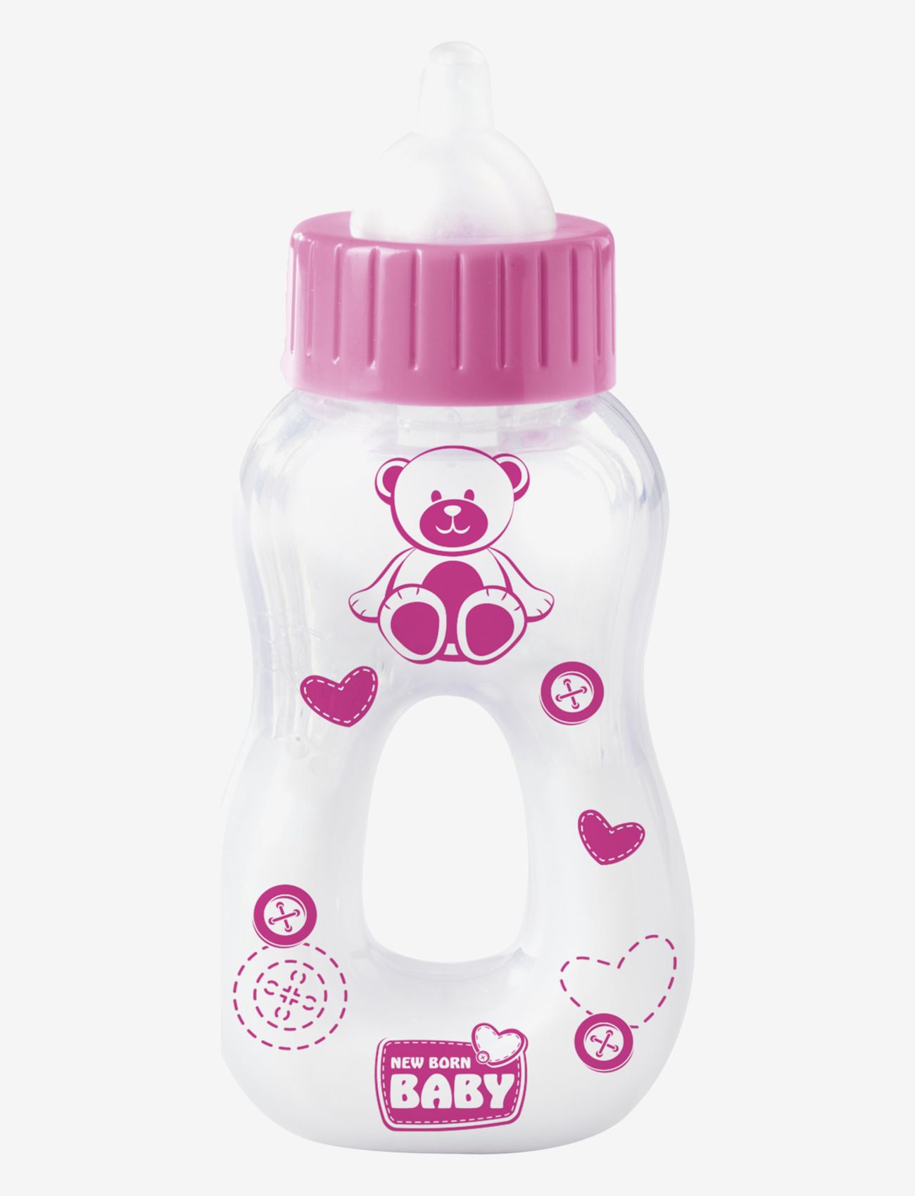Simba Toys - New Born Baby Magic Milk Bottle - dukketilbehør - pink - 2